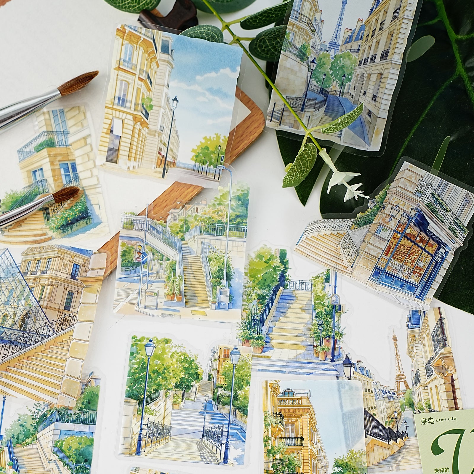 Stairs of the City PET Sticker for journaling and scrapbooking