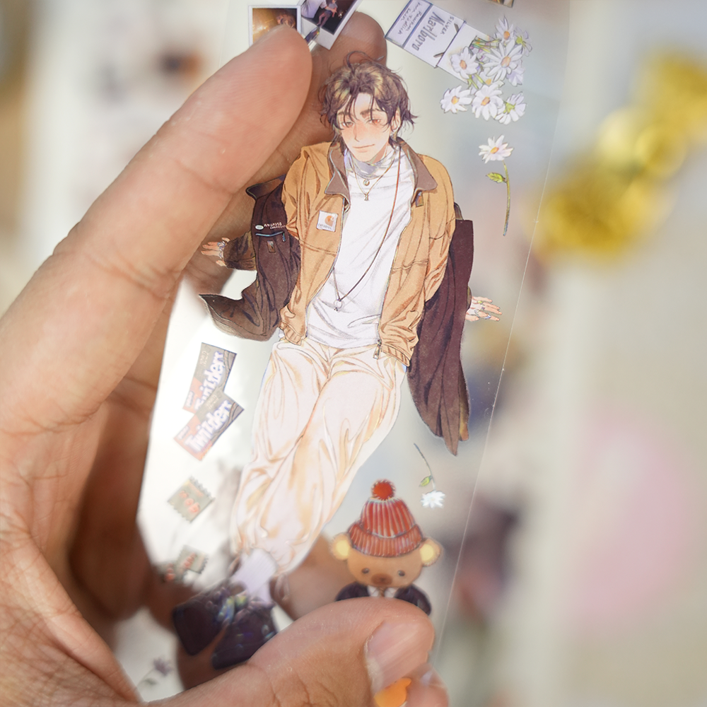 Lazy Holiday Boy PET Tape (6Cm*100cm)