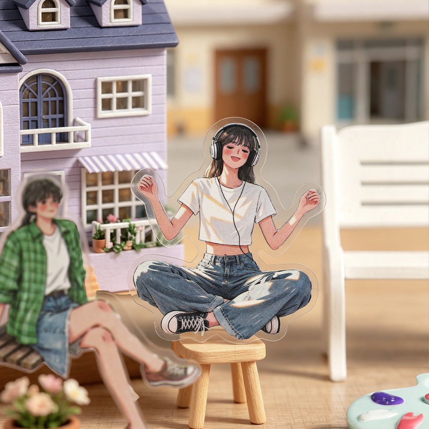 Everyday Life Girl Character Stickers