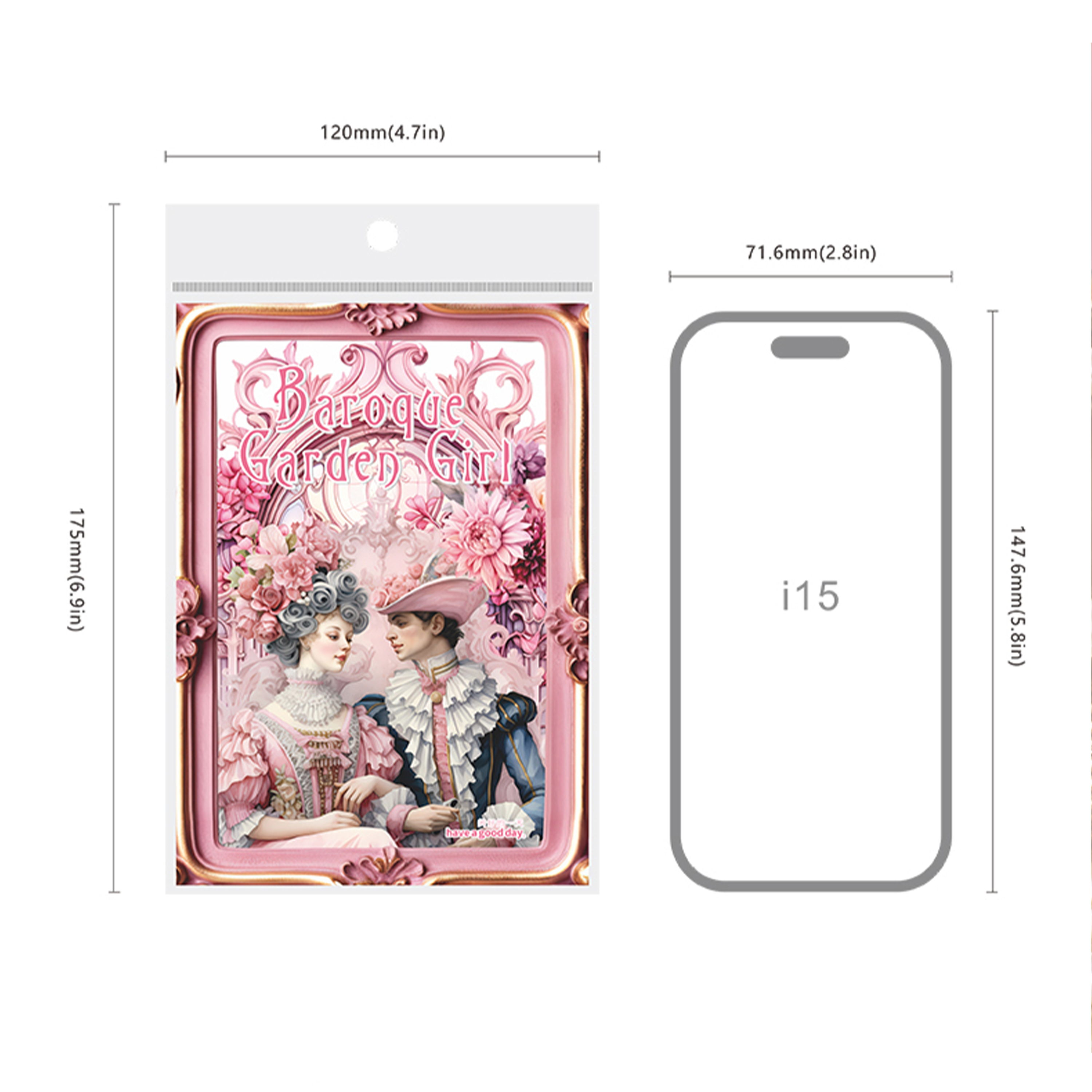 Baroque Garden Girl Pre-cut Sticker Book