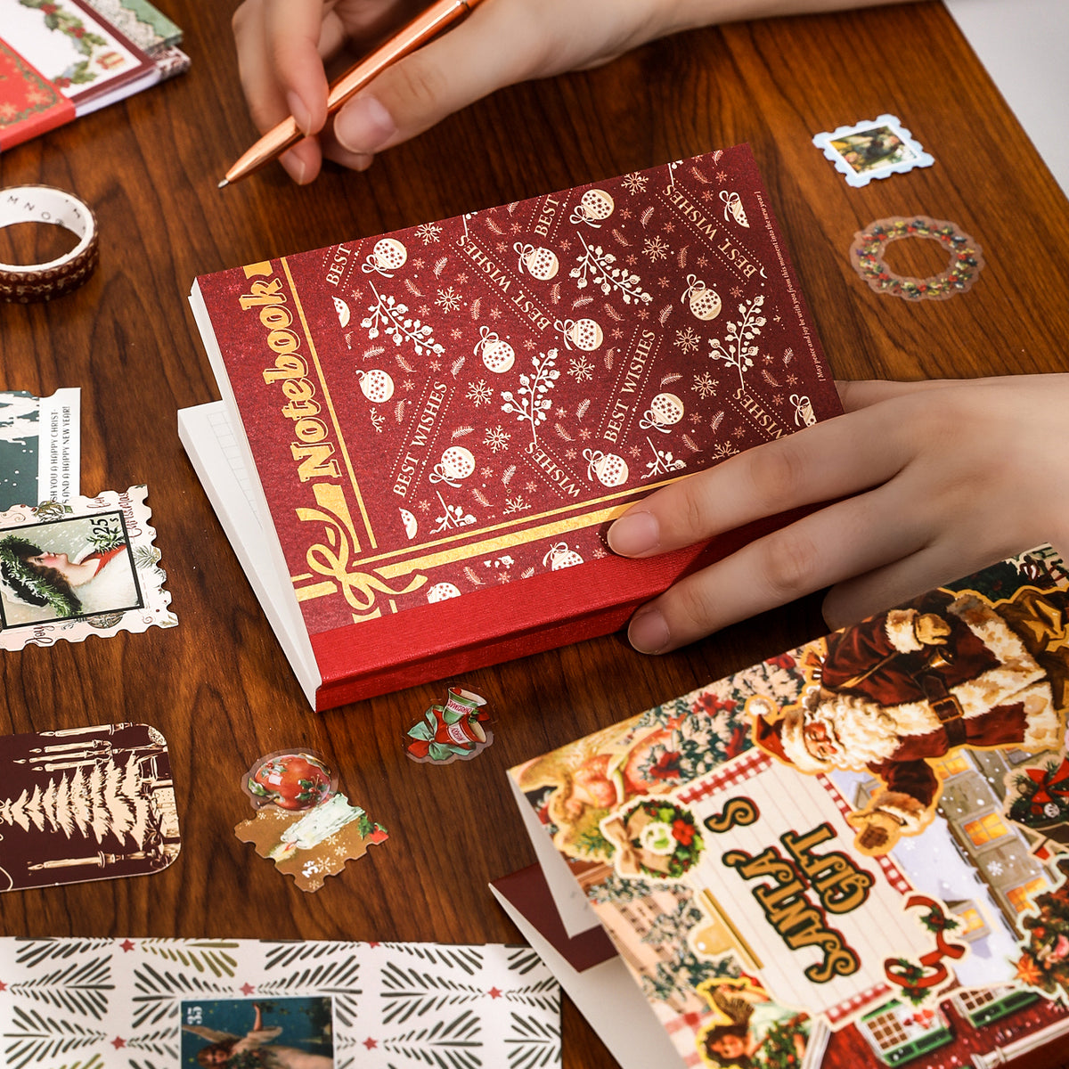 Santa's Gift Scrapbooking Supplies Box