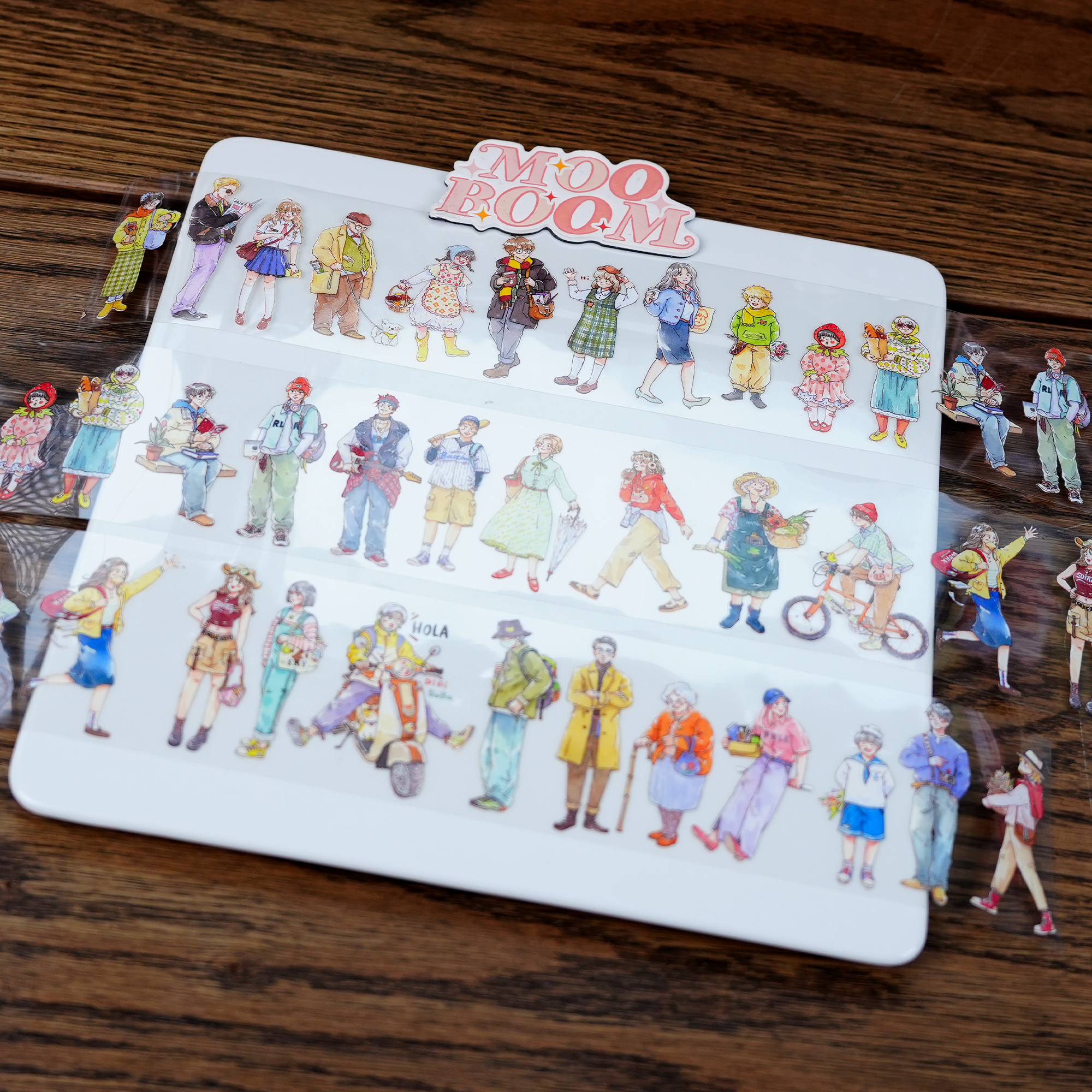 MOOD Modern Character PET Tape (6.5cm x 81cm)