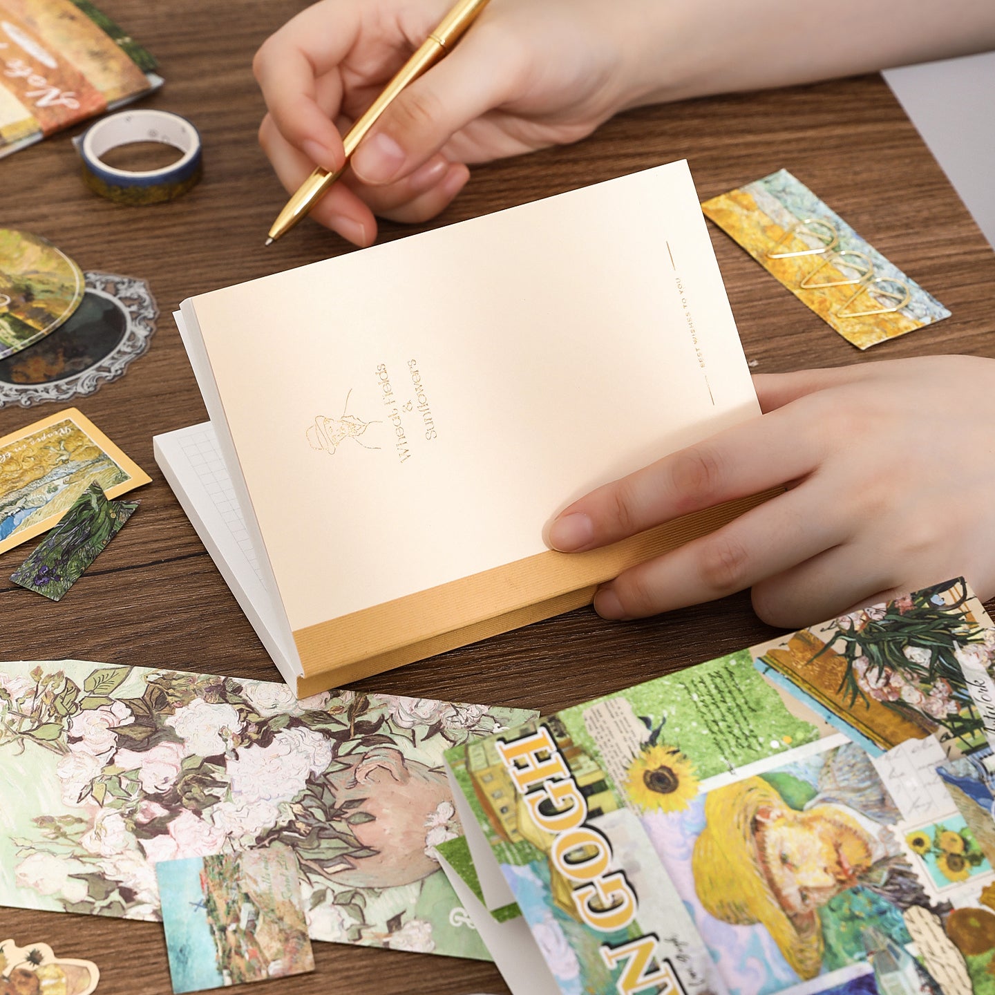 Van Gogh Scrapbooking Supplies Box