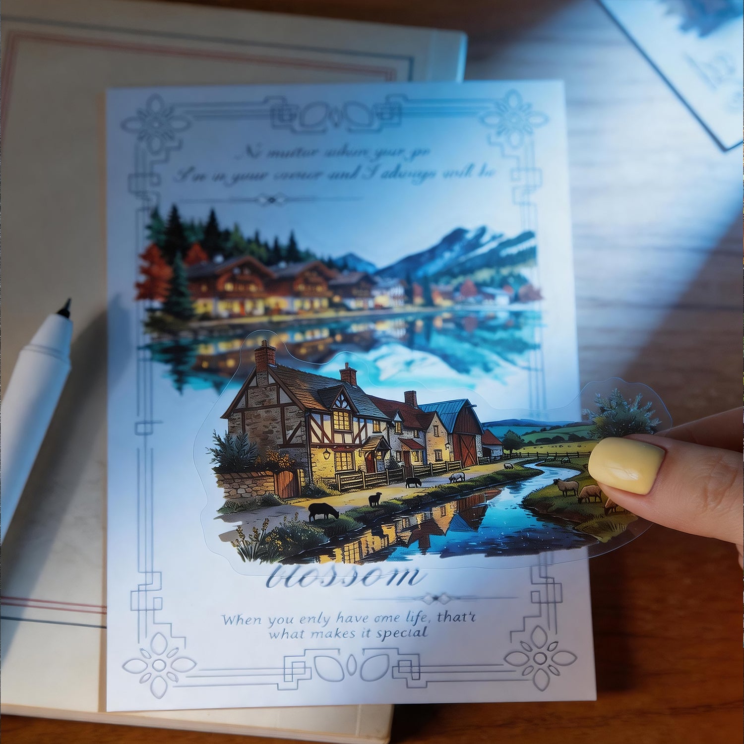 Light Up The Long Night Sticker For Scrapbooking and Journaling | MOOBOOM