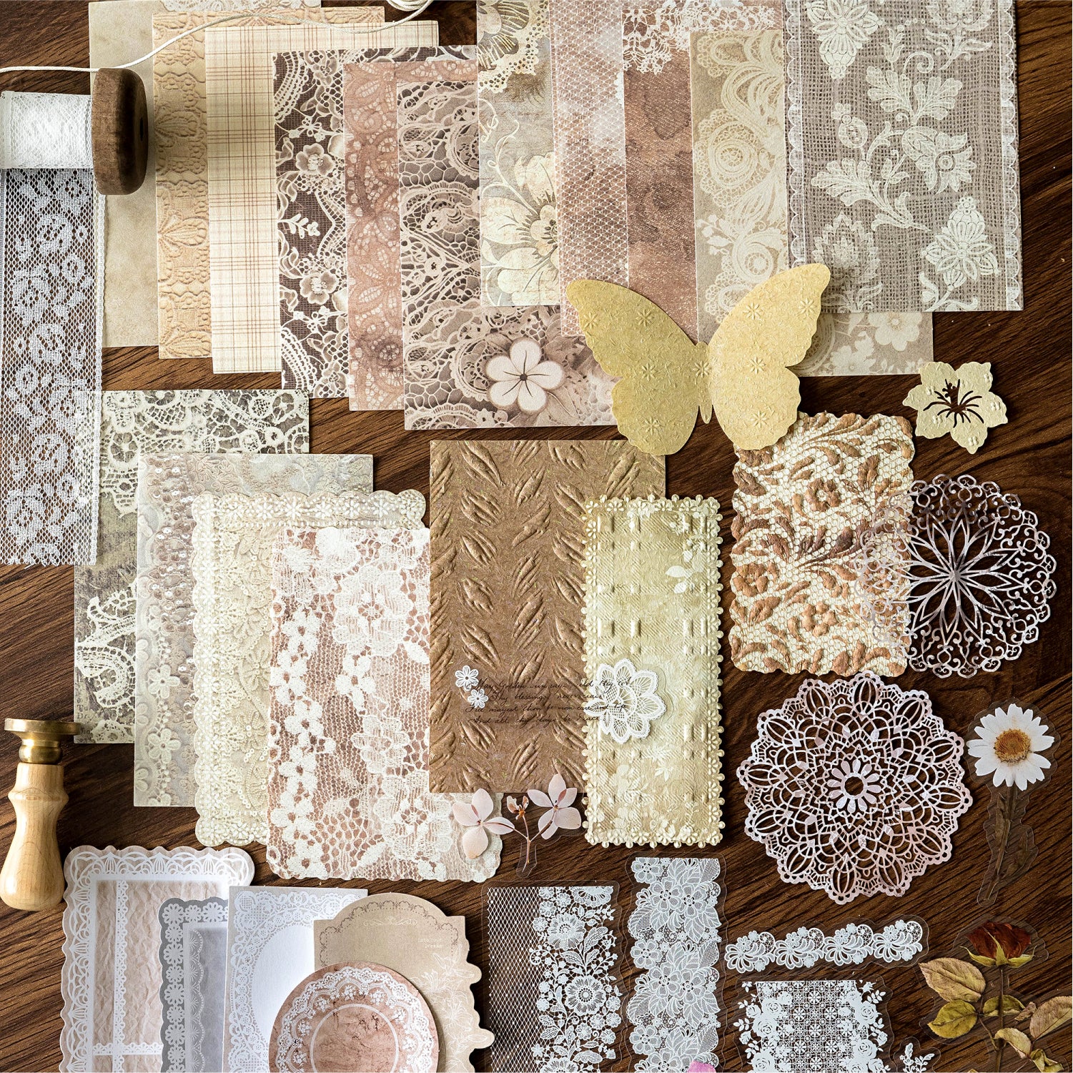 Floating Text Series Scrapbooking Paper and Sticker