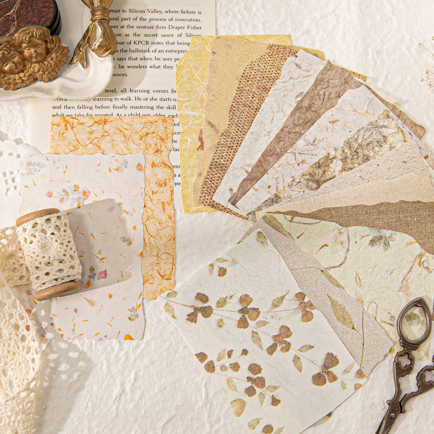 Different Textures Scrapbooking Paper Pack