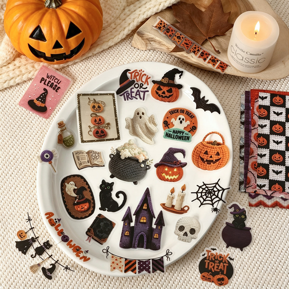 Halloween Carnival Party Sticker Pack