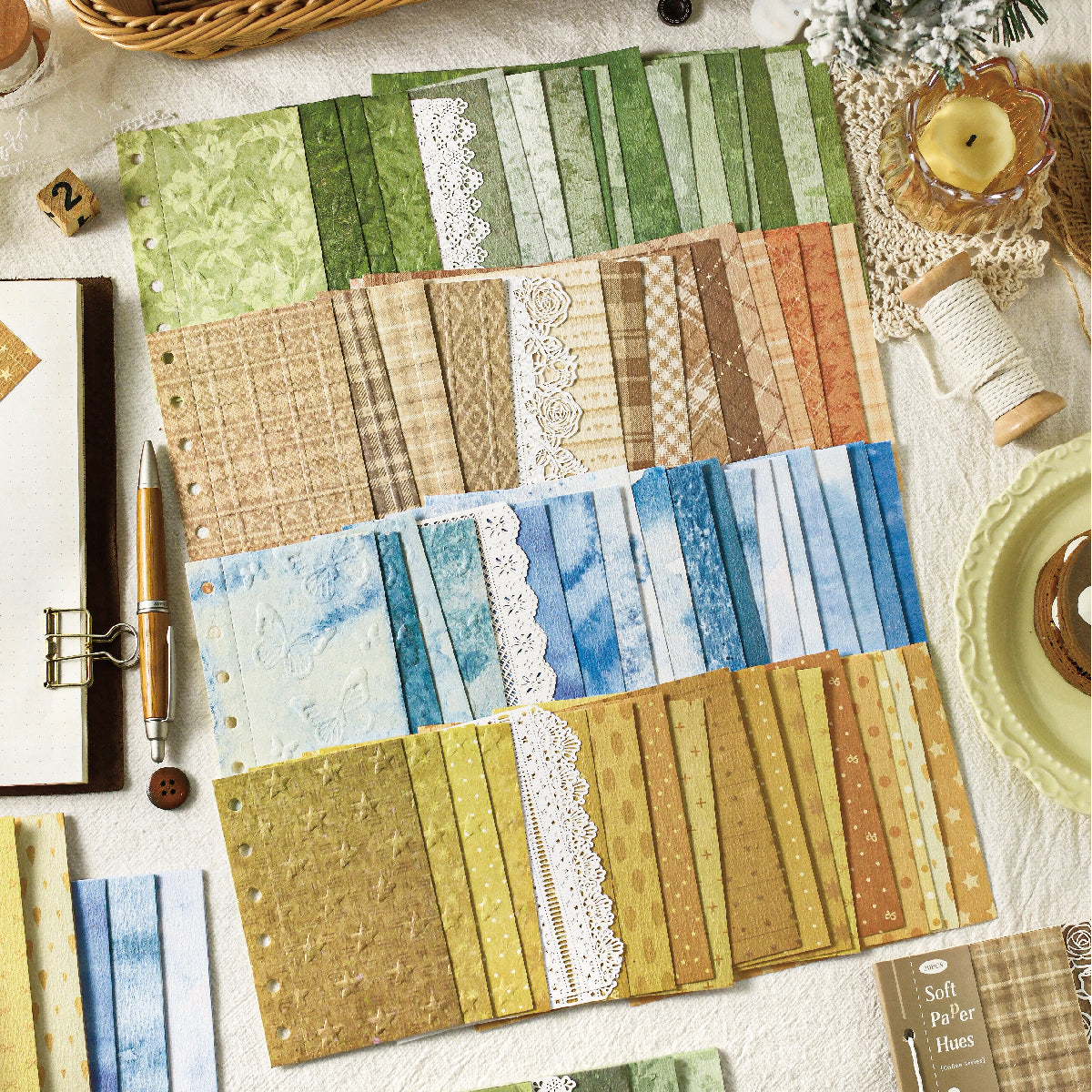 Soft Paper Hues Scrapbooking Paper For Scrapbooking and journaling