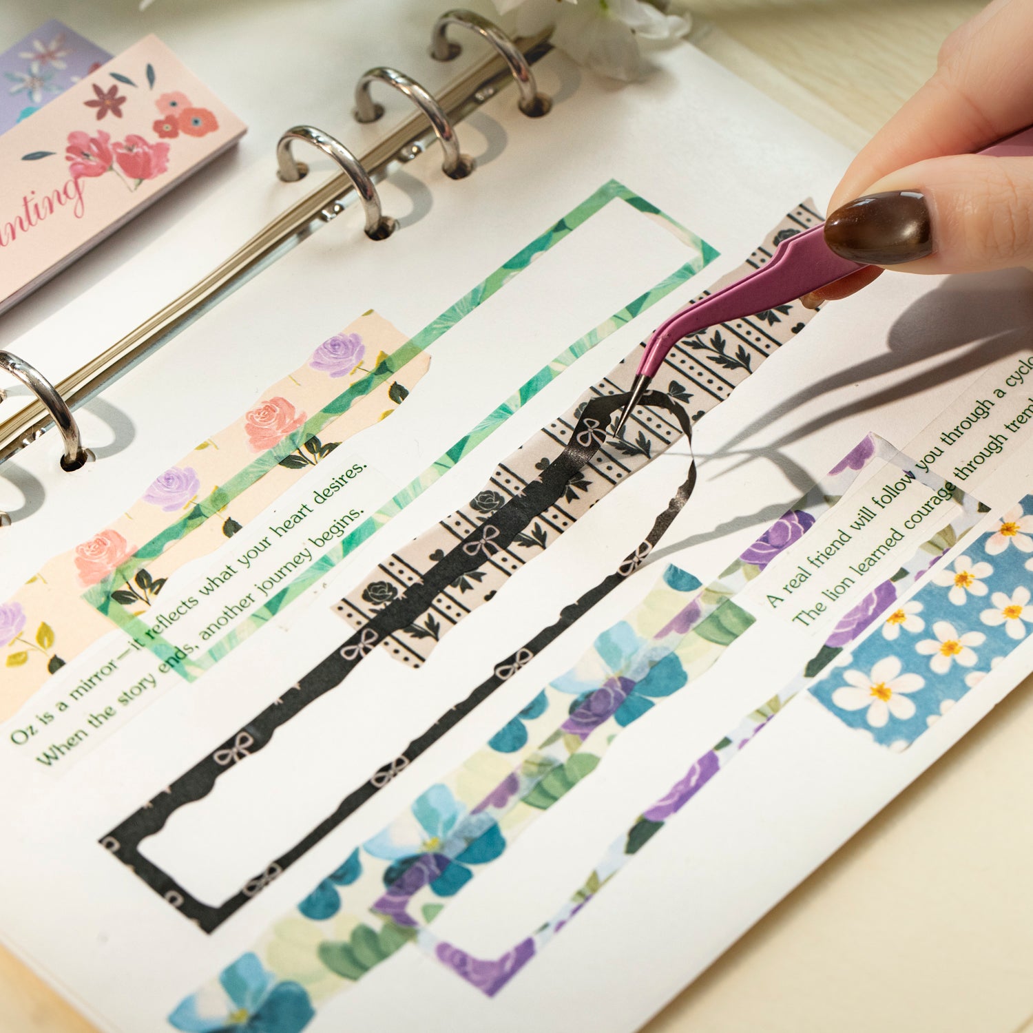 Floral Mist Painting Washi Sticker Book