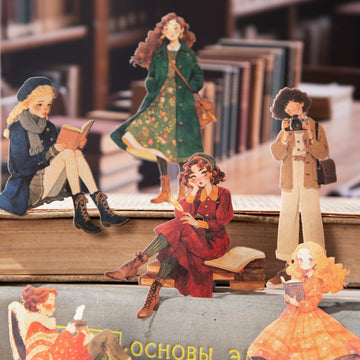 Library Girl PET Sticker