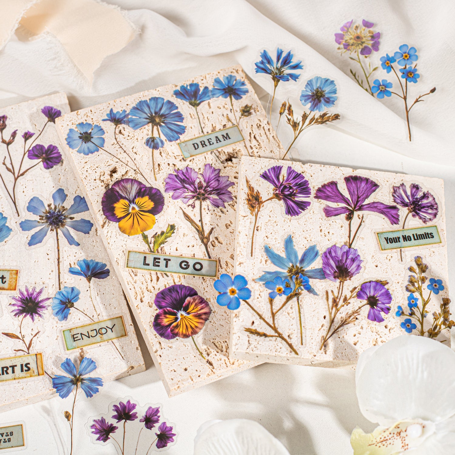 Dried Flower Handbook PET Sticker