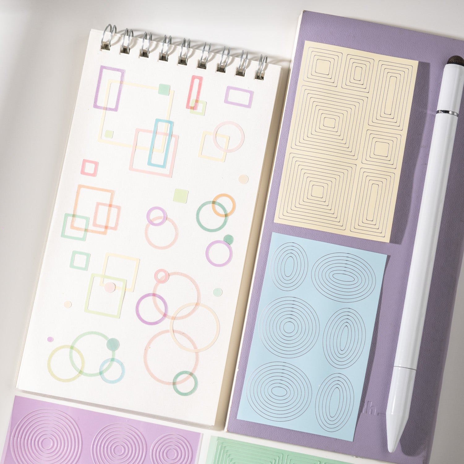 The Colors of Baudoin Border Lines Sticker