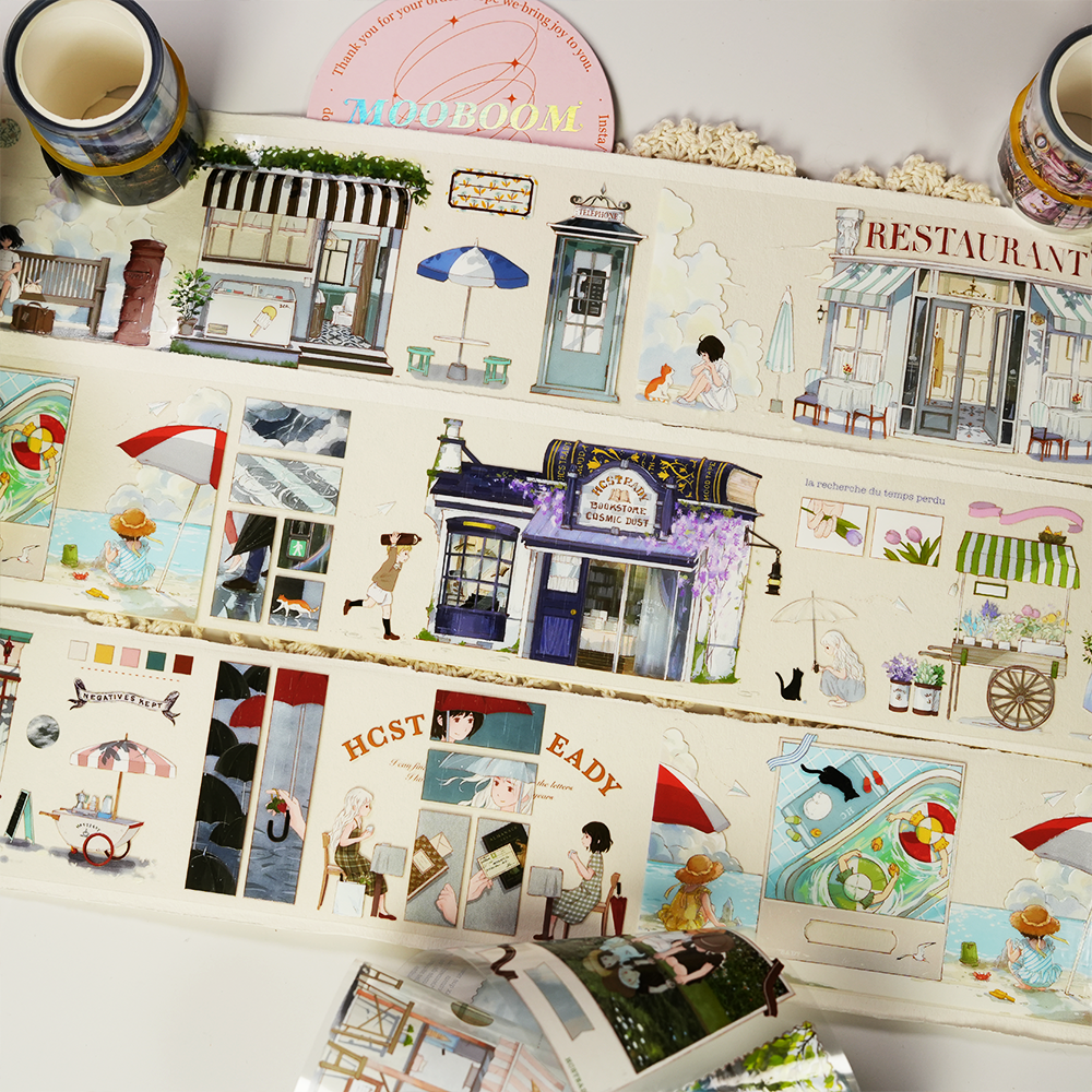 Walking in The Rain PET Tape (7cm*160cm)