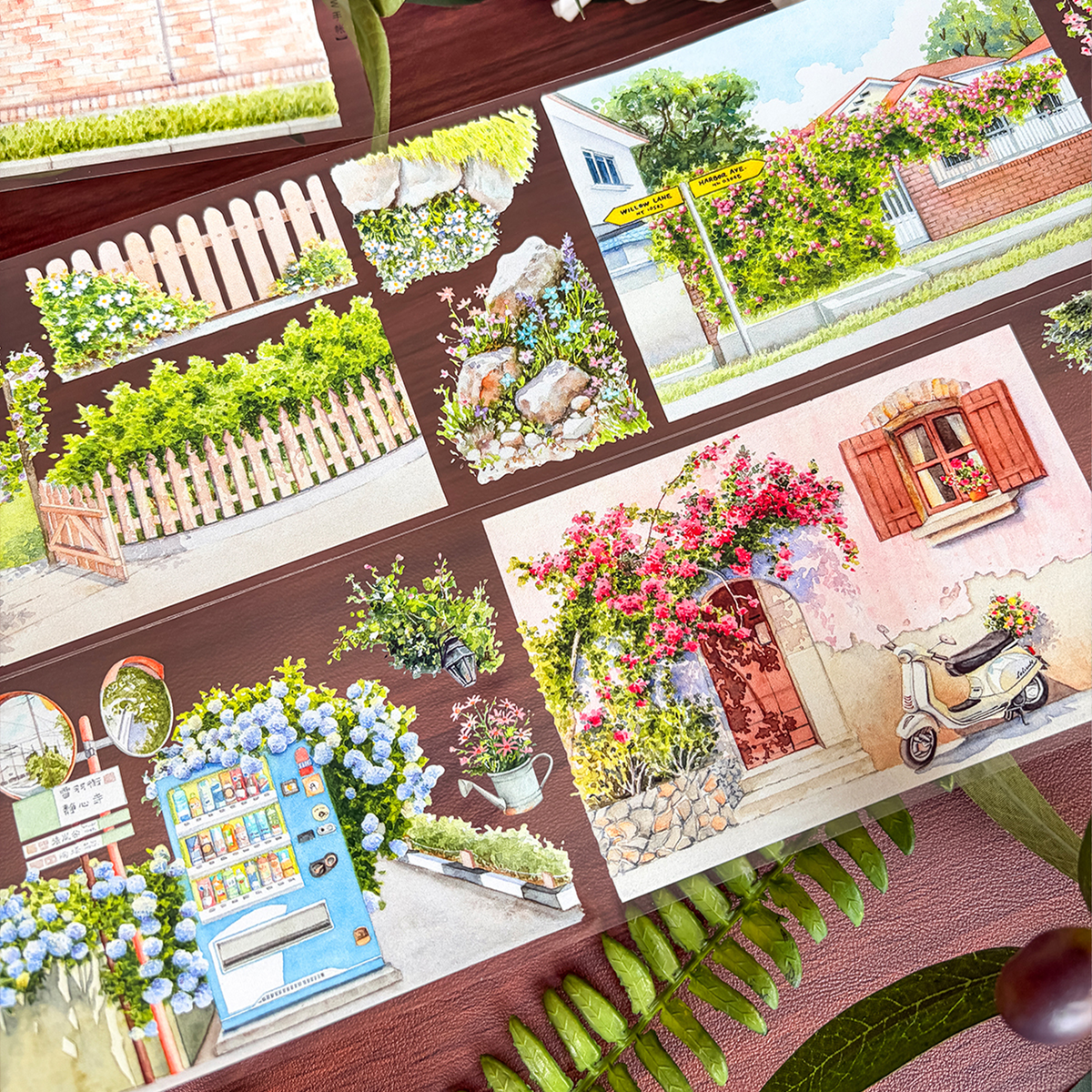 【NEW Stuido】A Wall Full of Spring Landscape PET Tape