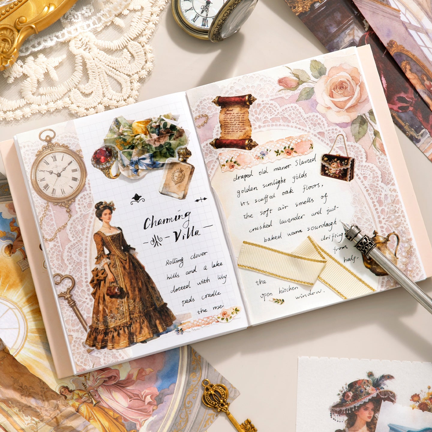 Victoria Manor Sticker Book for Journaling | MOOBOOM