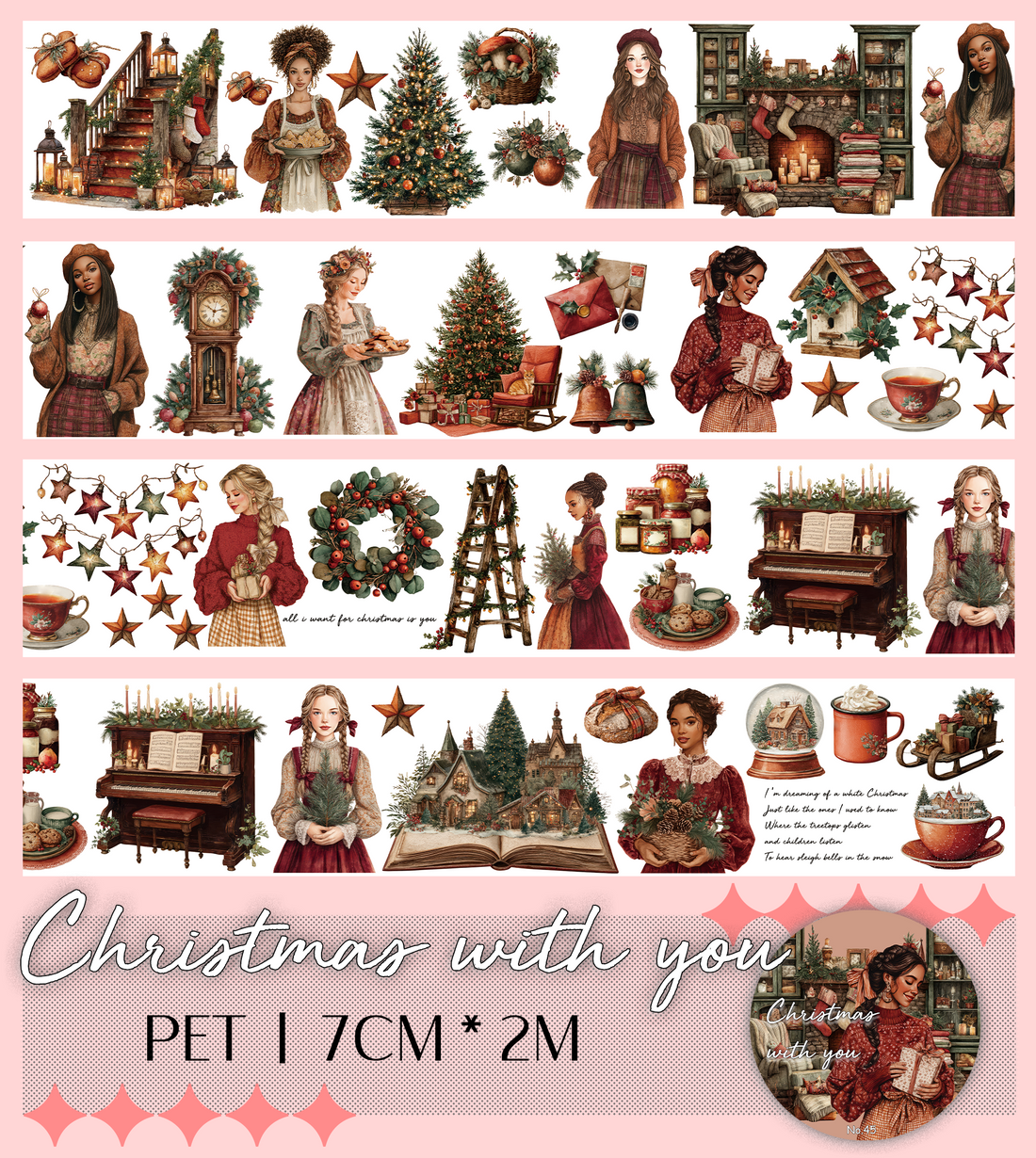 Christmas With You PET Tape | No.45 | MOOBOOM Design