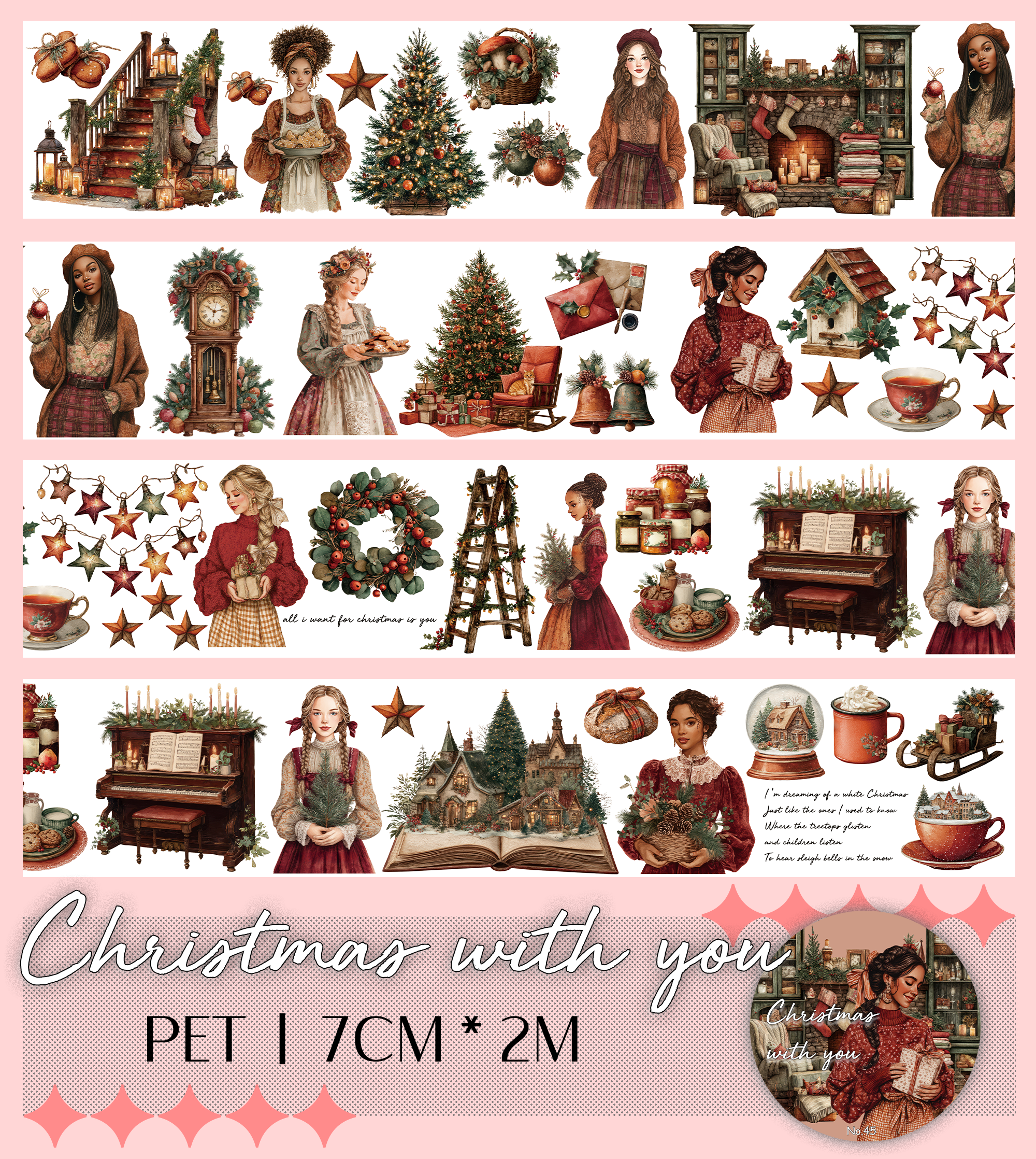 Christmas With You PET Tape | No.45 | MOOBOOM Design