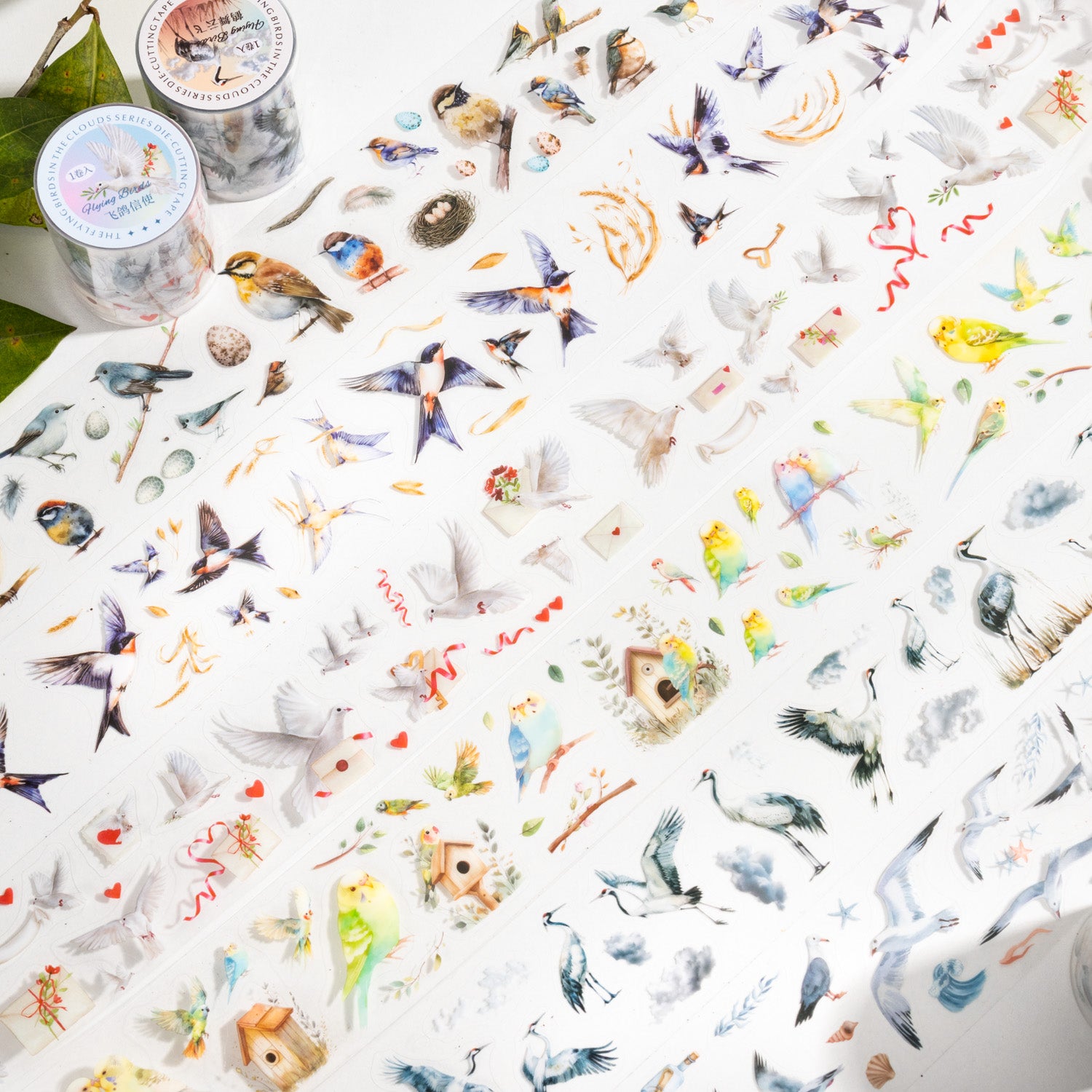 Birds Among the Clouds Pre-cut PET Tape