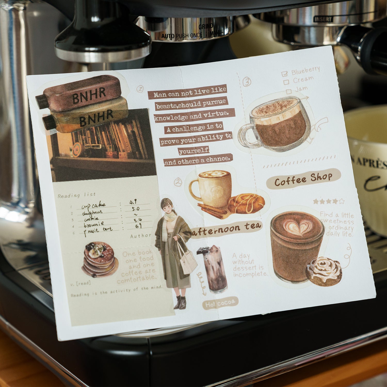 Coffee Shop Journal Scrapbook PET Tape