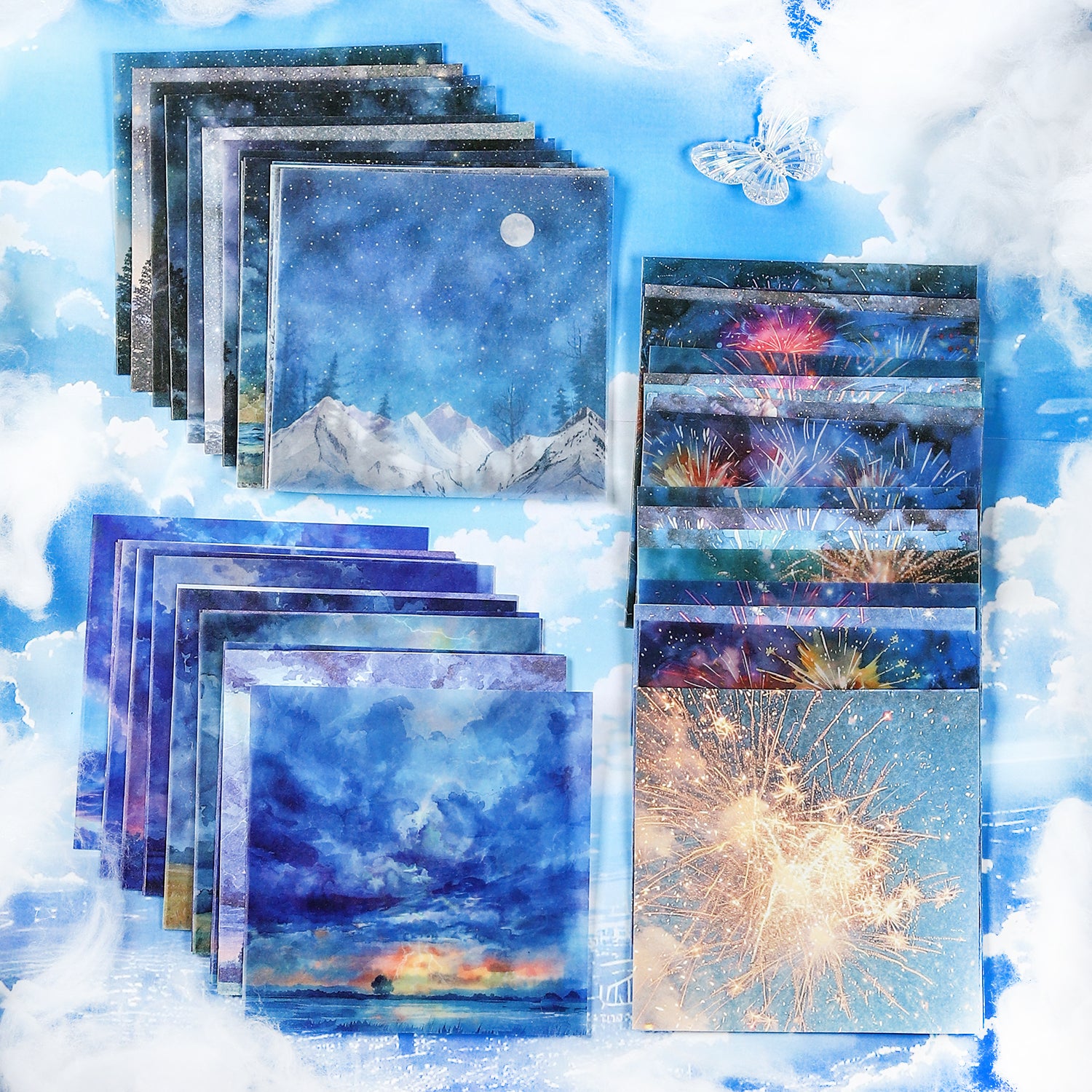 Sky Theme Scrapbook Paper