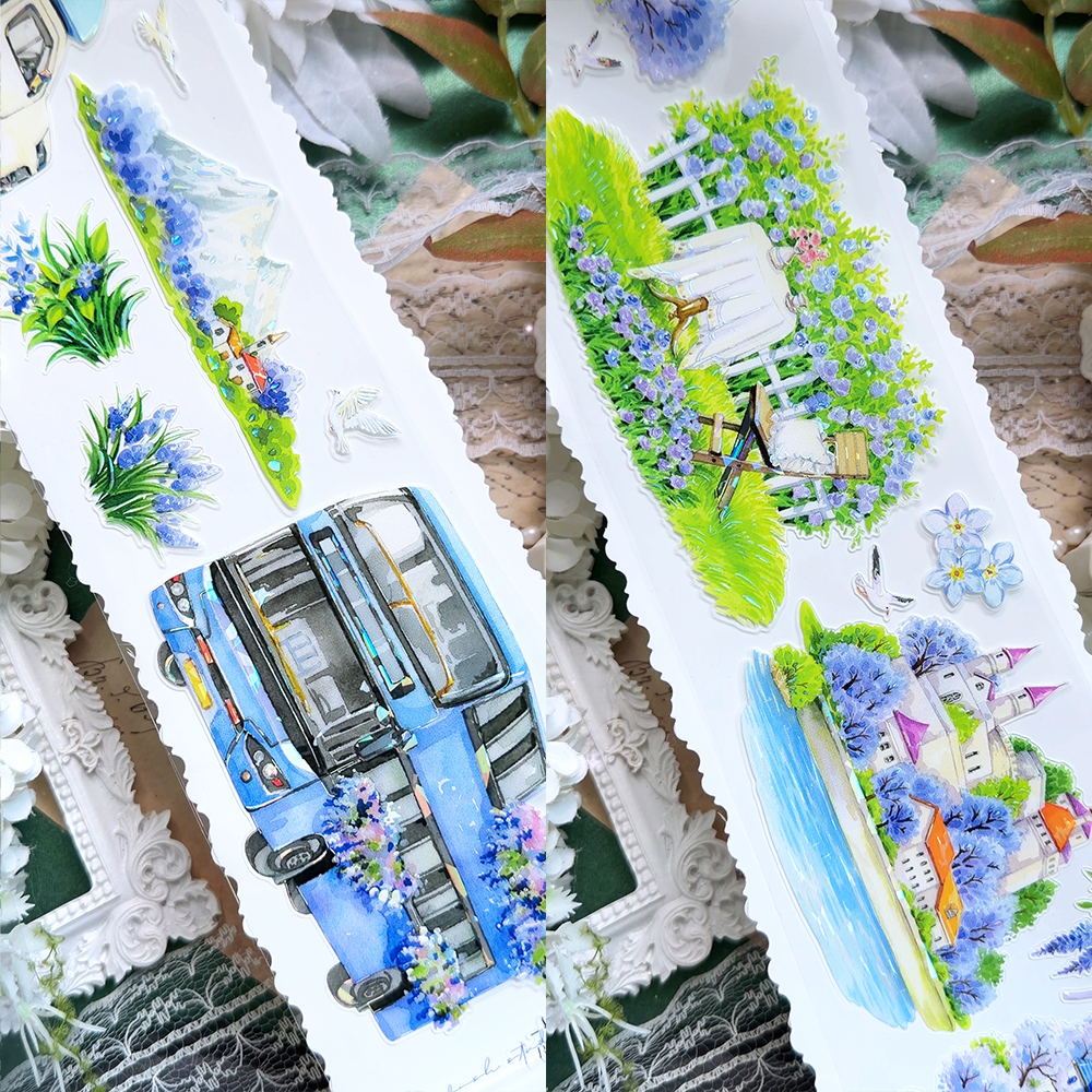 【BOBOYU】Jacaranda Town Mountain Landscape Tape