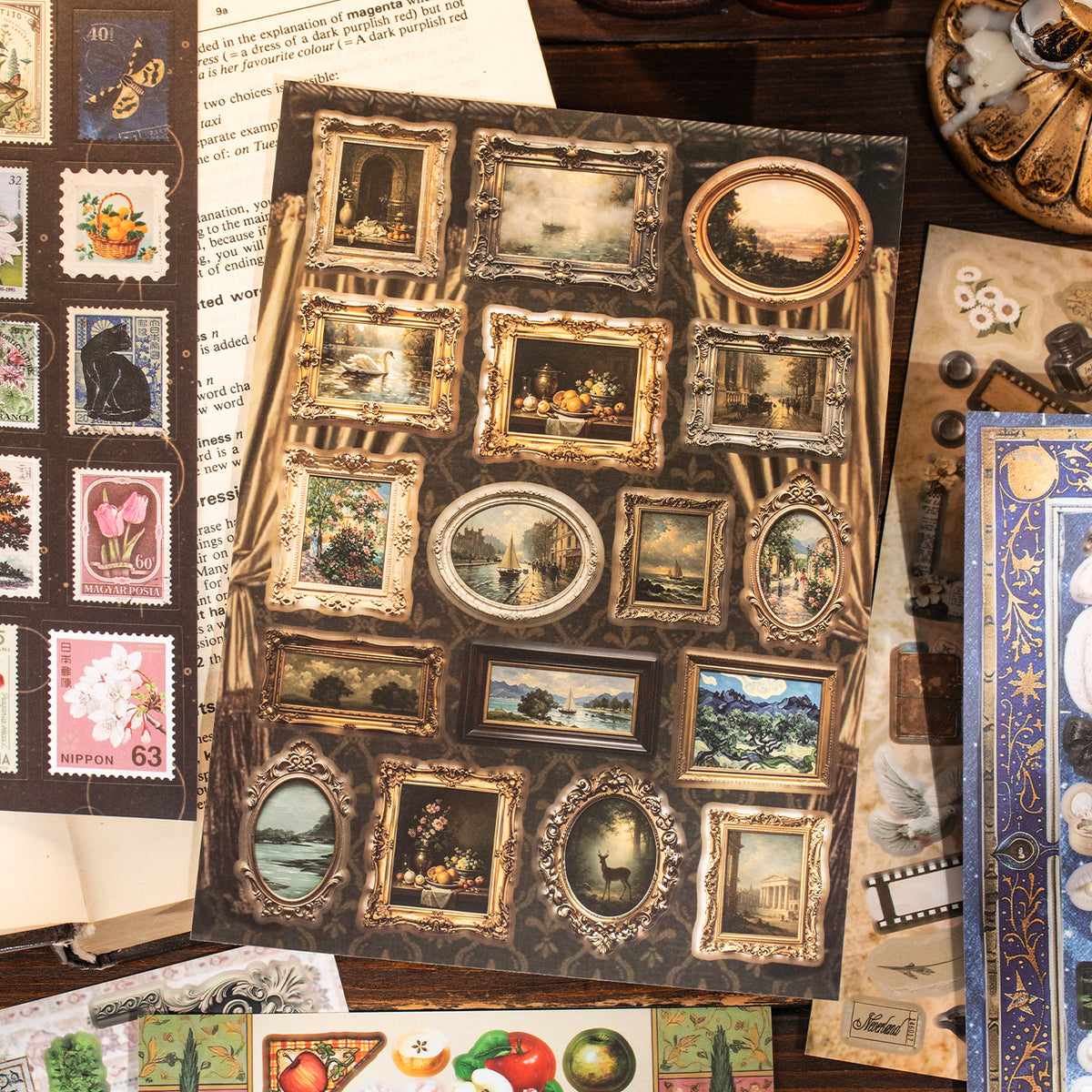 Vintage Treasury Pre-cut Sticker Book