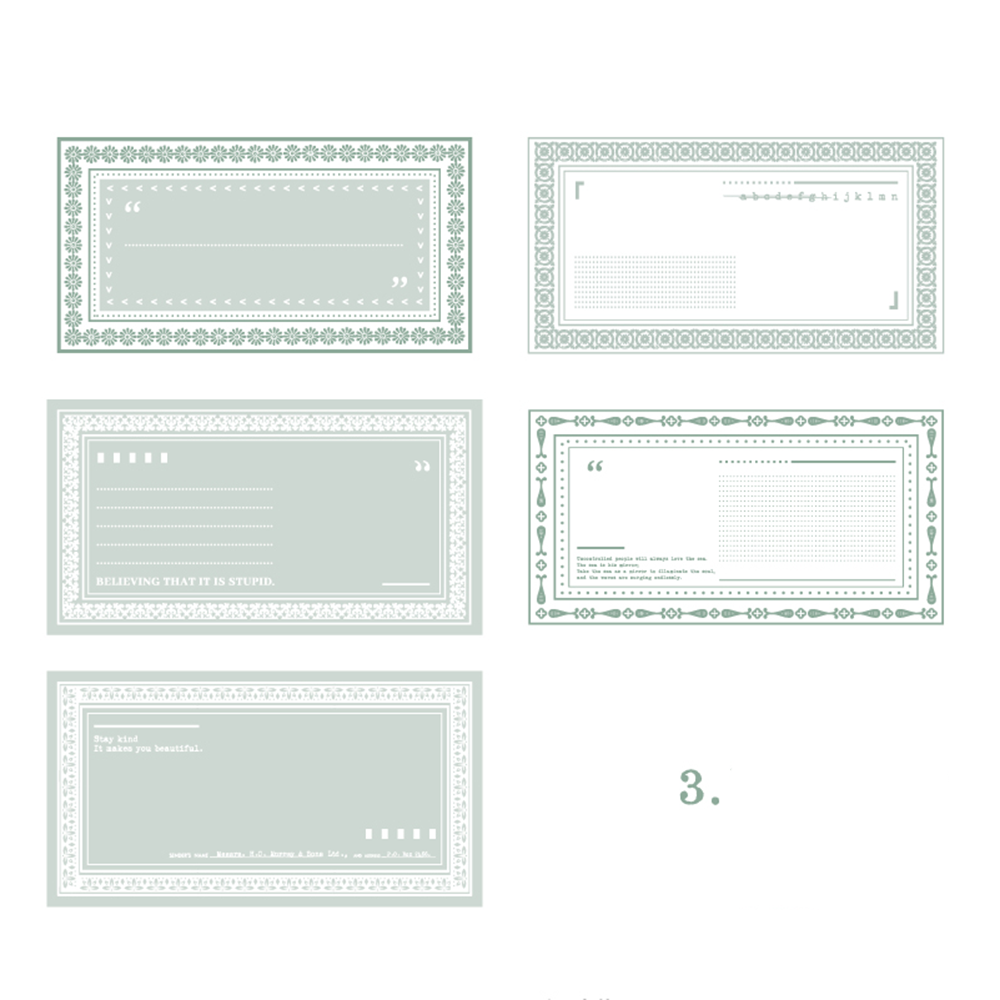 The lingering sound themed Memo Pad