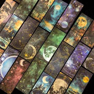 Moon Shadow Gilded Scrapbooking Paper