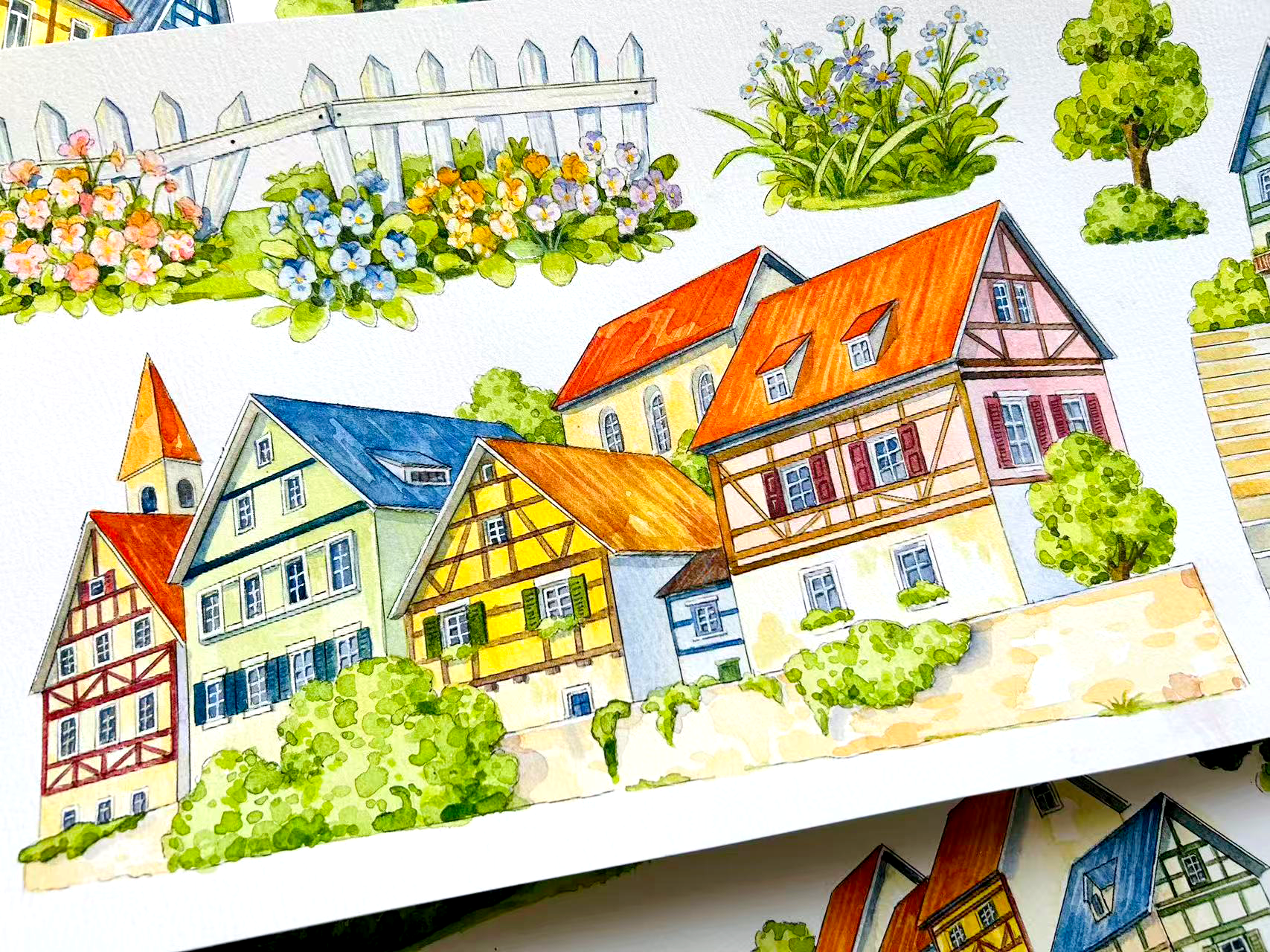 【MOOBOOM】German Town Scenery Pre-cut Landscaping Tape