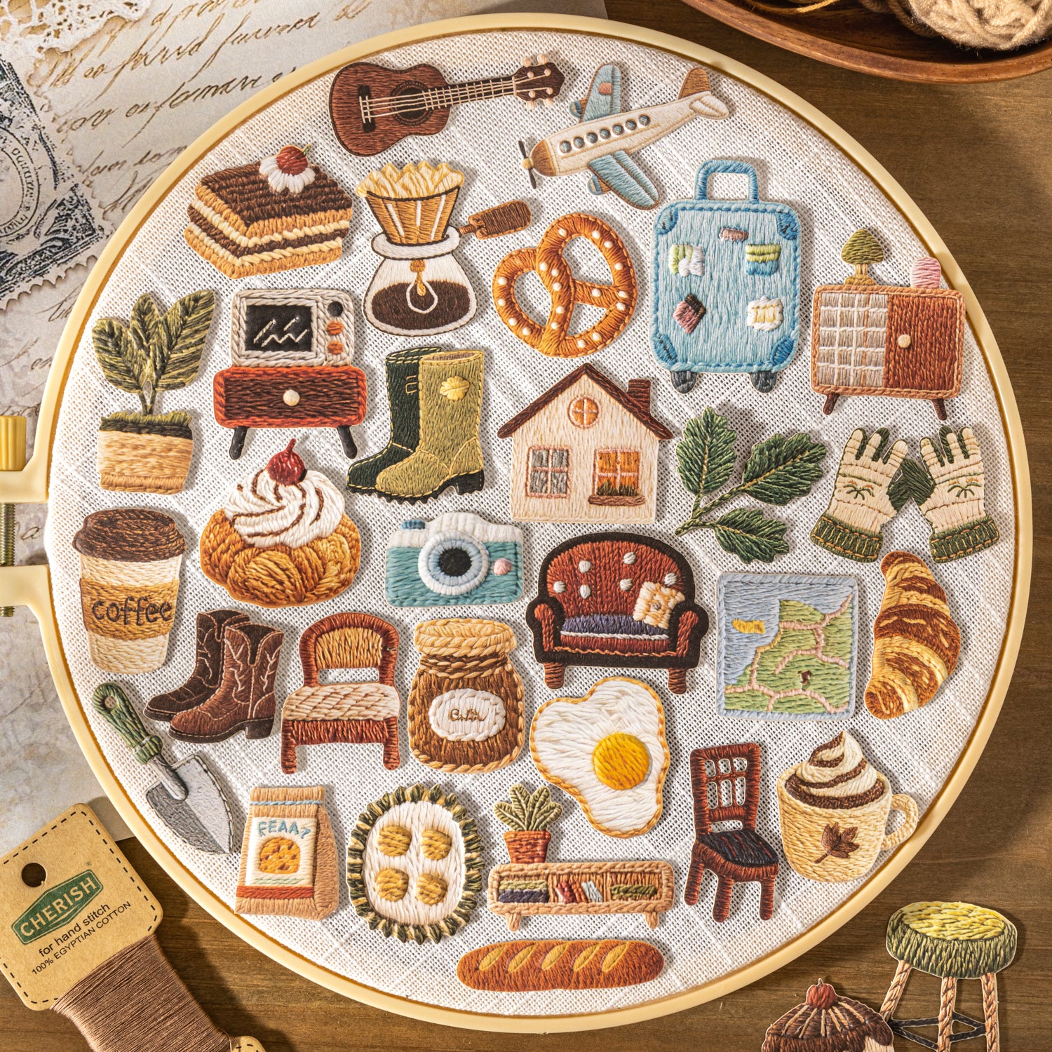 Warm & Cozy Small-item Cloth Texture Sticker
