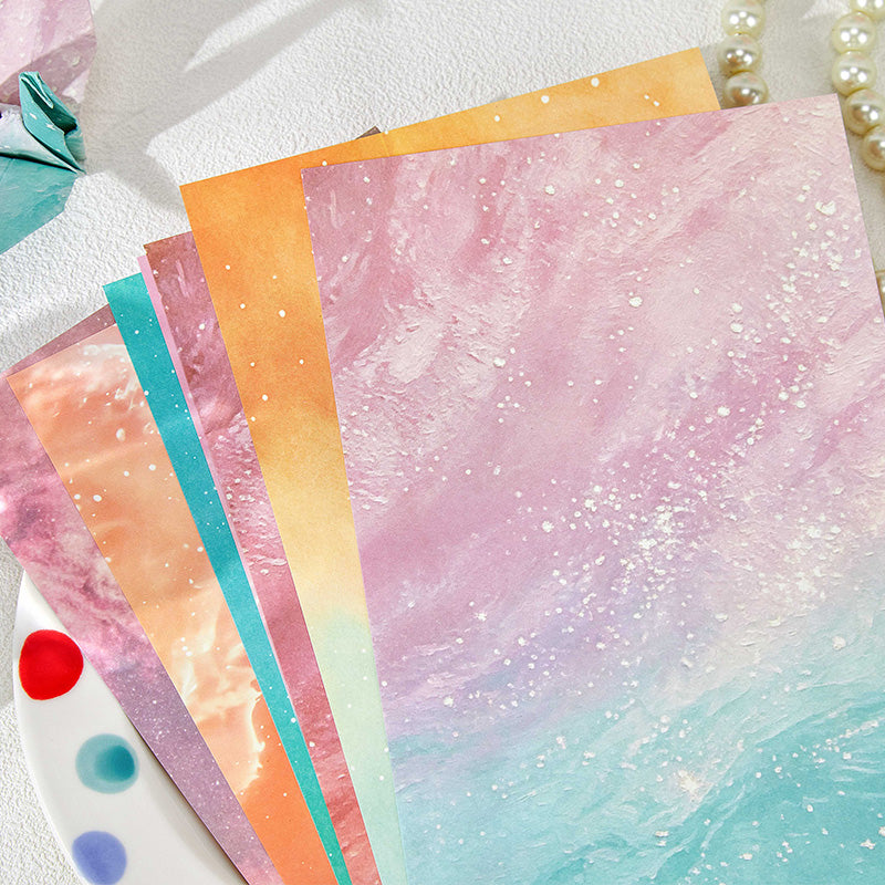 Cosmic Water Ripple Dream Scrapbooking Paper