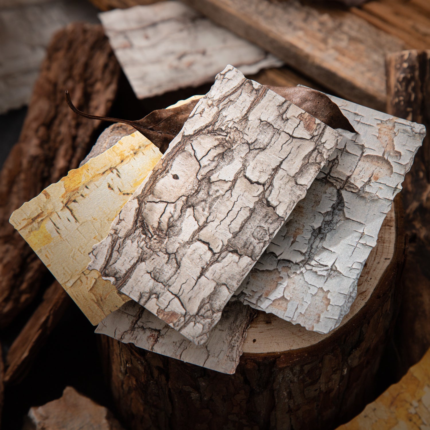 Tree Pattern Marks Scrapbooking Paper