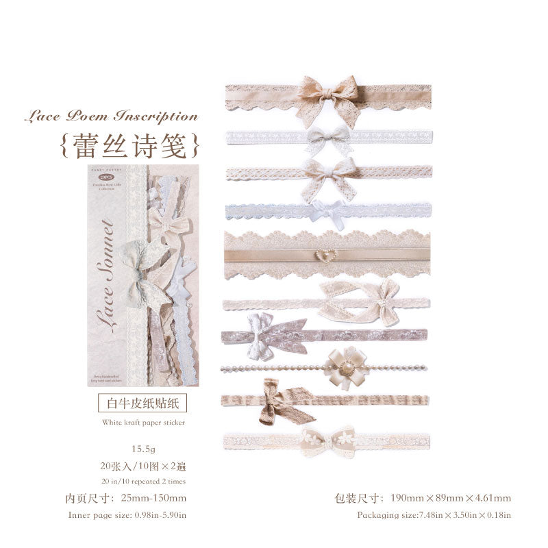 Gift Decoration Cardboard Bow Sticker