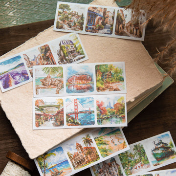 Collect Every Scenery Washi Sticker Book
