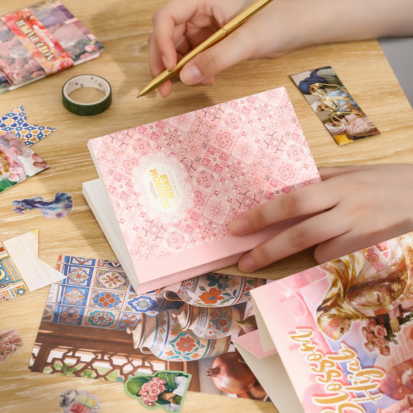 Blossom Hijab Scrapbooking Box For Scrapbooking and Journaling | MOOBOOM