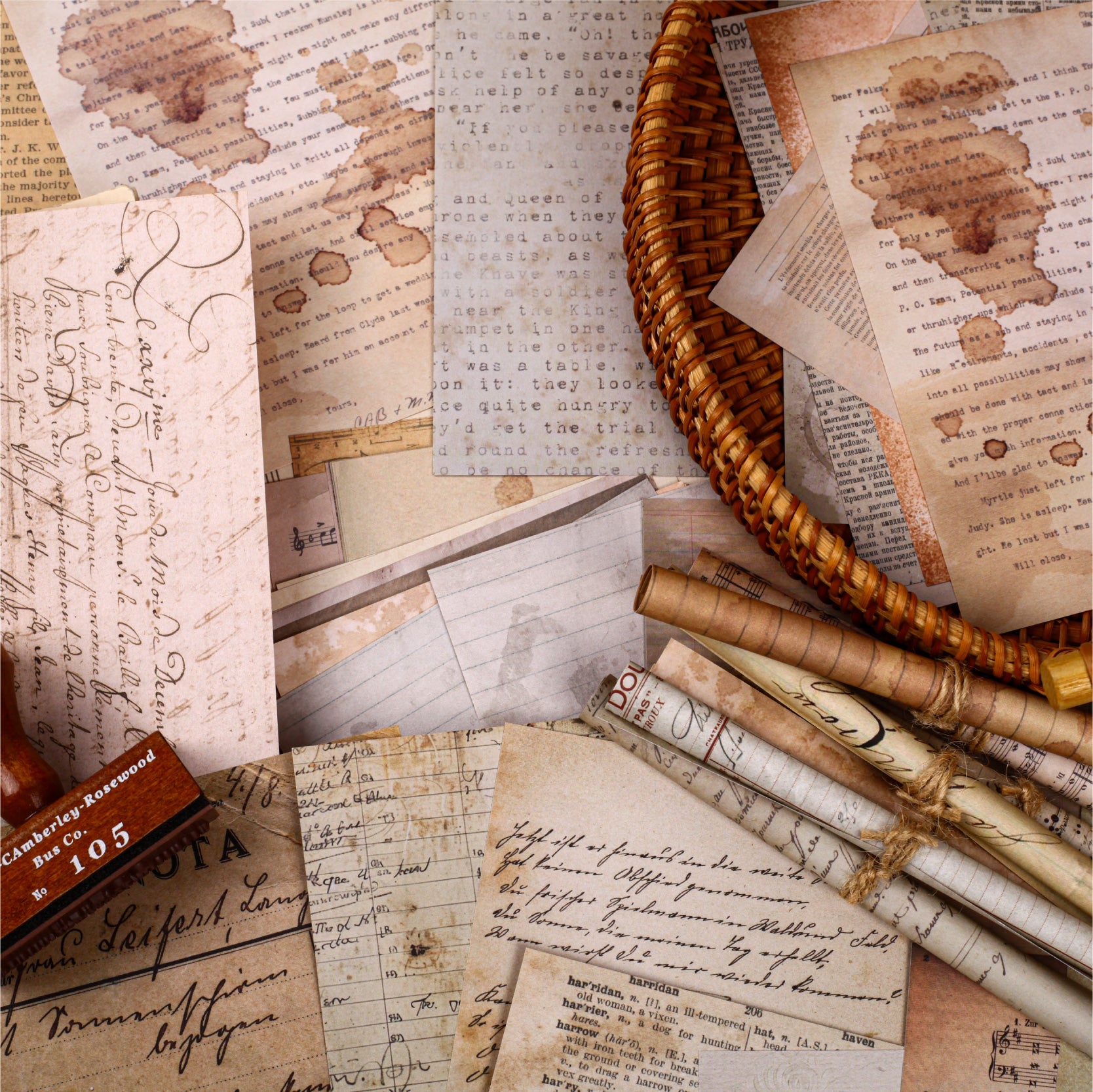 Old Dye Scrapbooking Paper