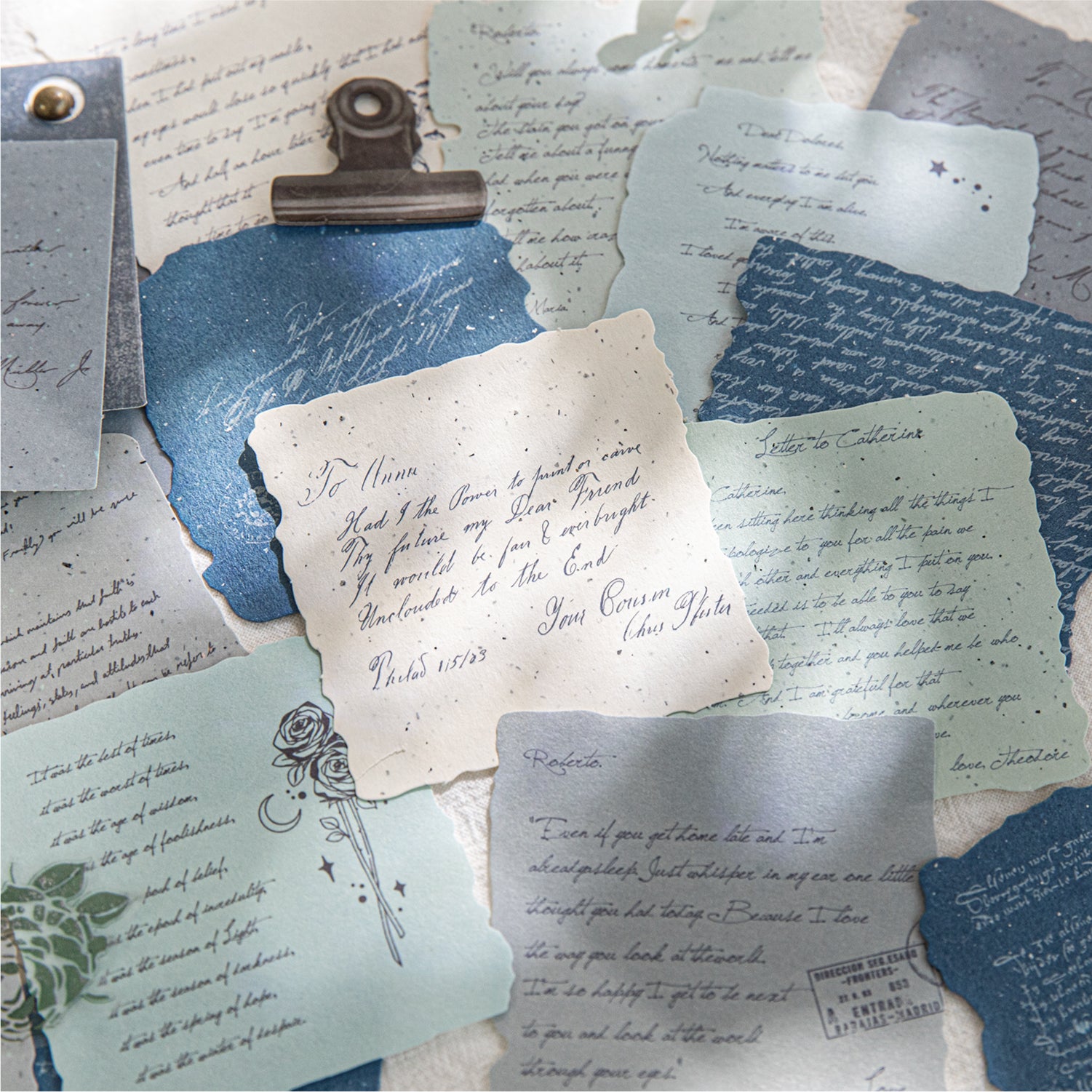 Thoughts Letter Series Scrapbooking Paper