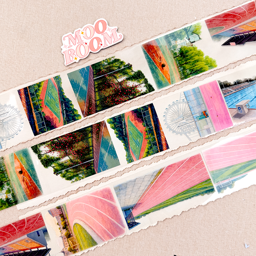 【NaiDong】Campus Running Track Landscape PET Tape