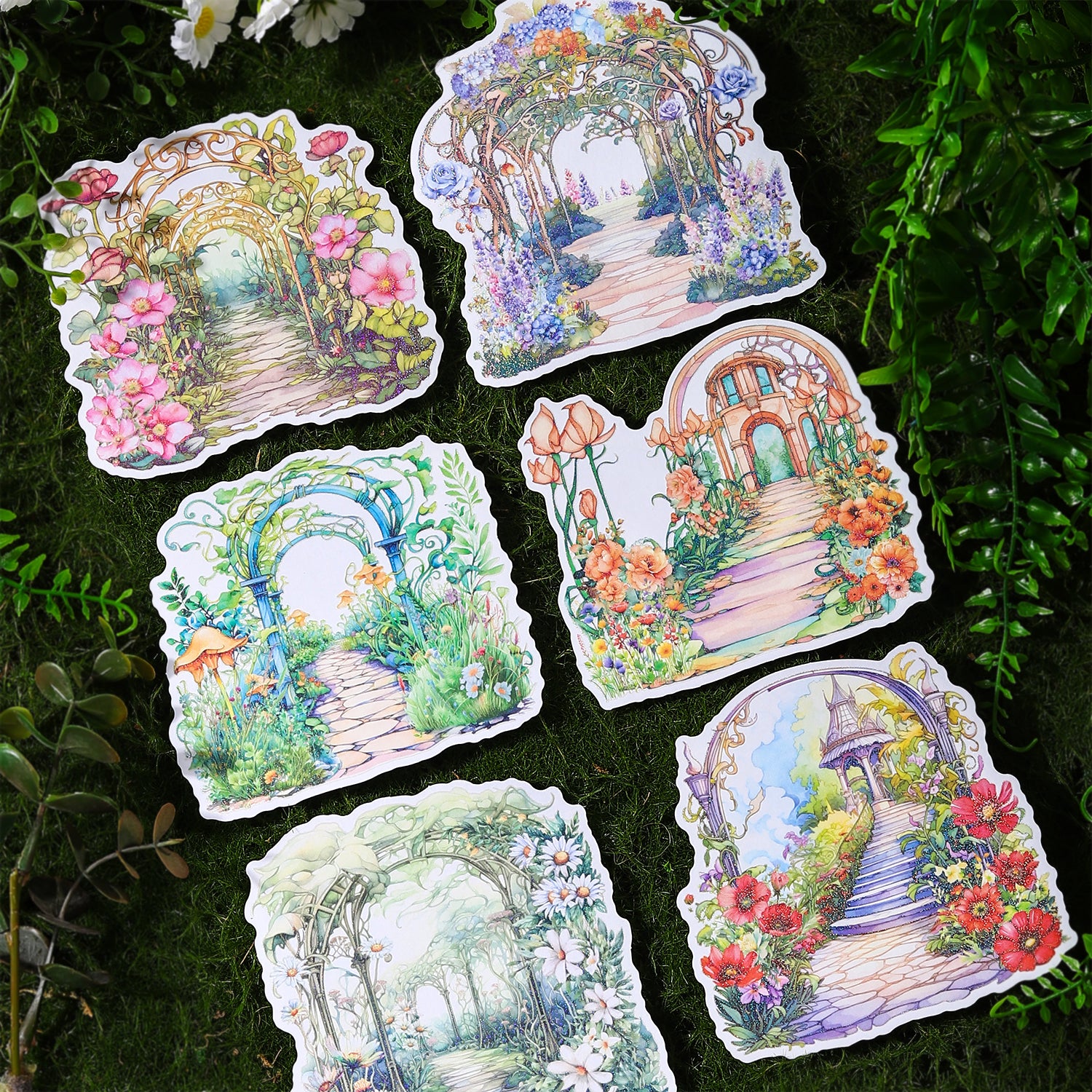 Bridge to Fairyland  Scrapbook Journal Sticker For Paper Crafts