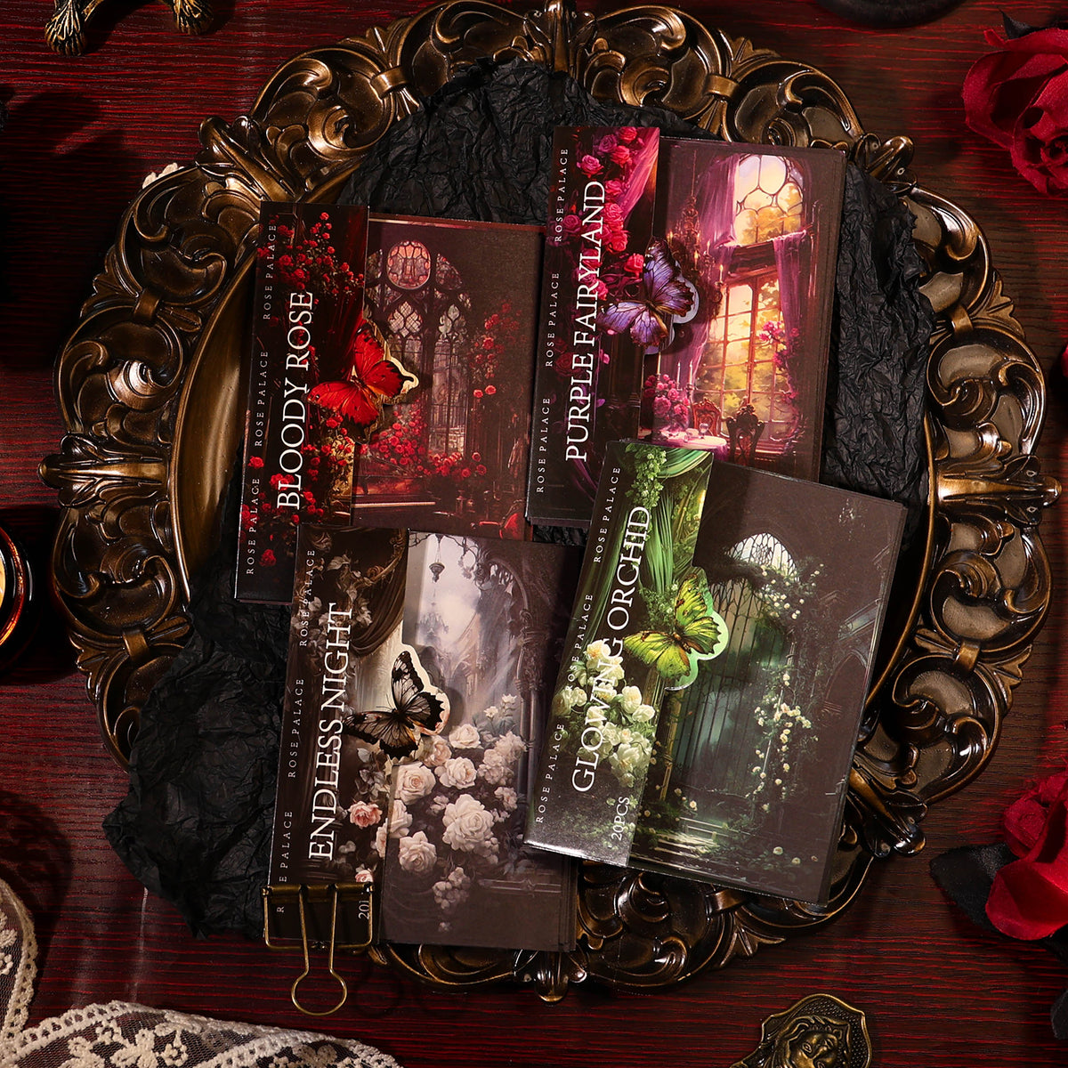 Gothic Rose Palace theme Scrapbooking Paper