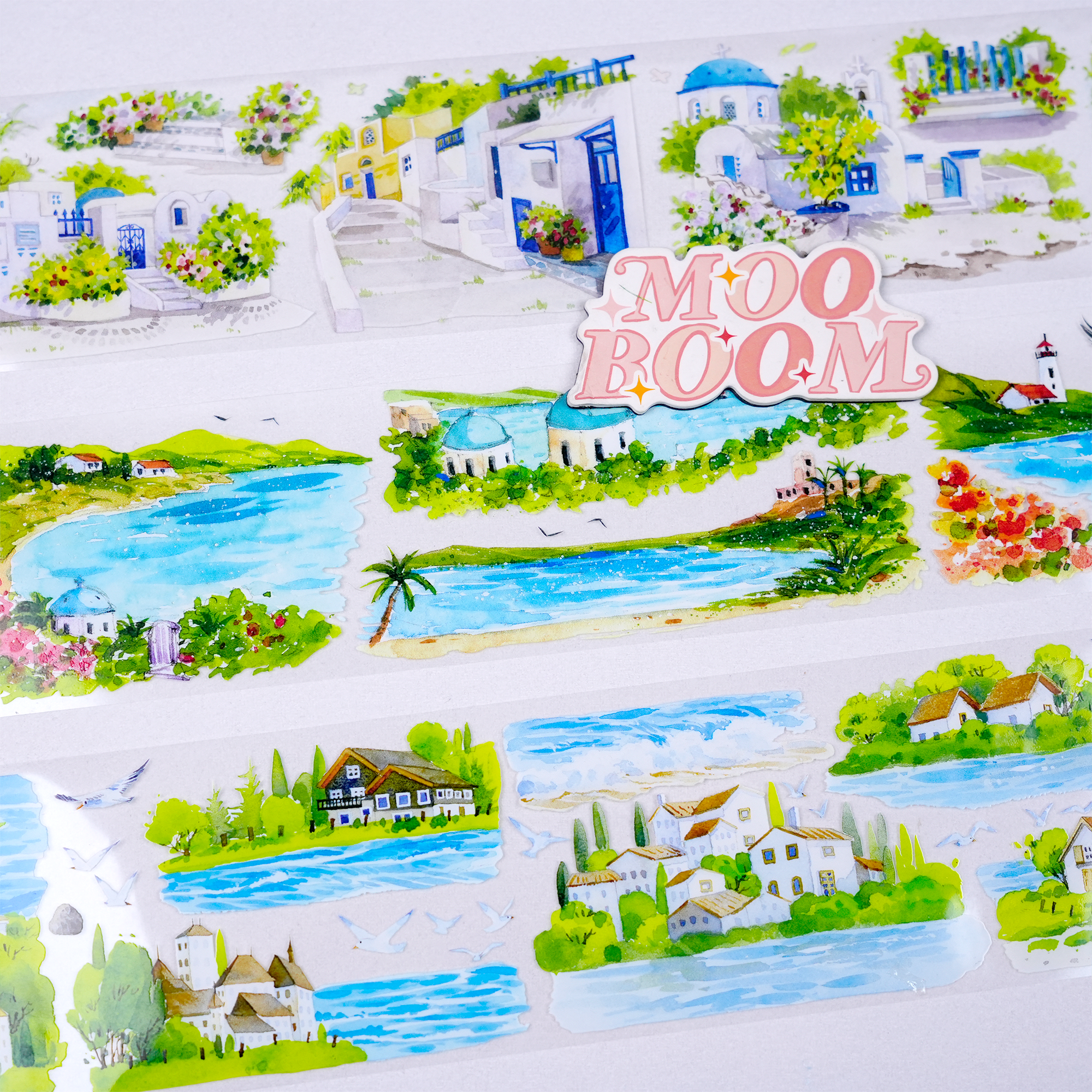 【ZERO】Summer Beach Landscaping Tape(11 Styles)(Whole Roll Tape)