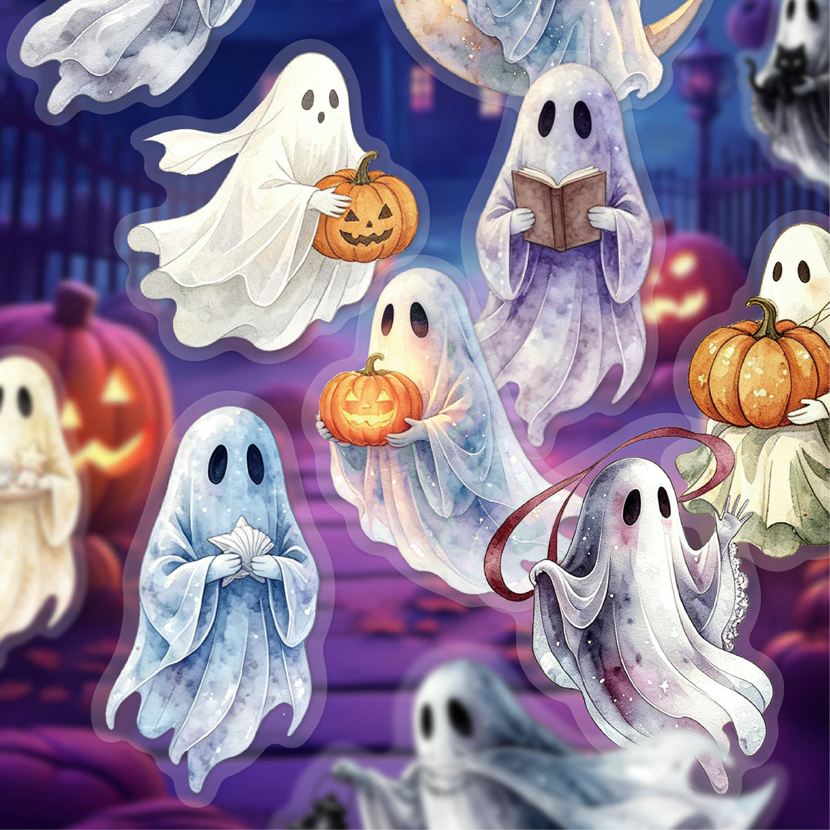 Cute Ghost PET Sticker