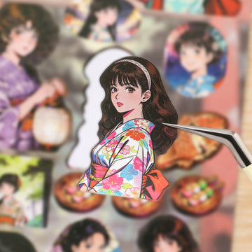 Japanese Lifestyle Aesthetics Pre-cut Sticker Book