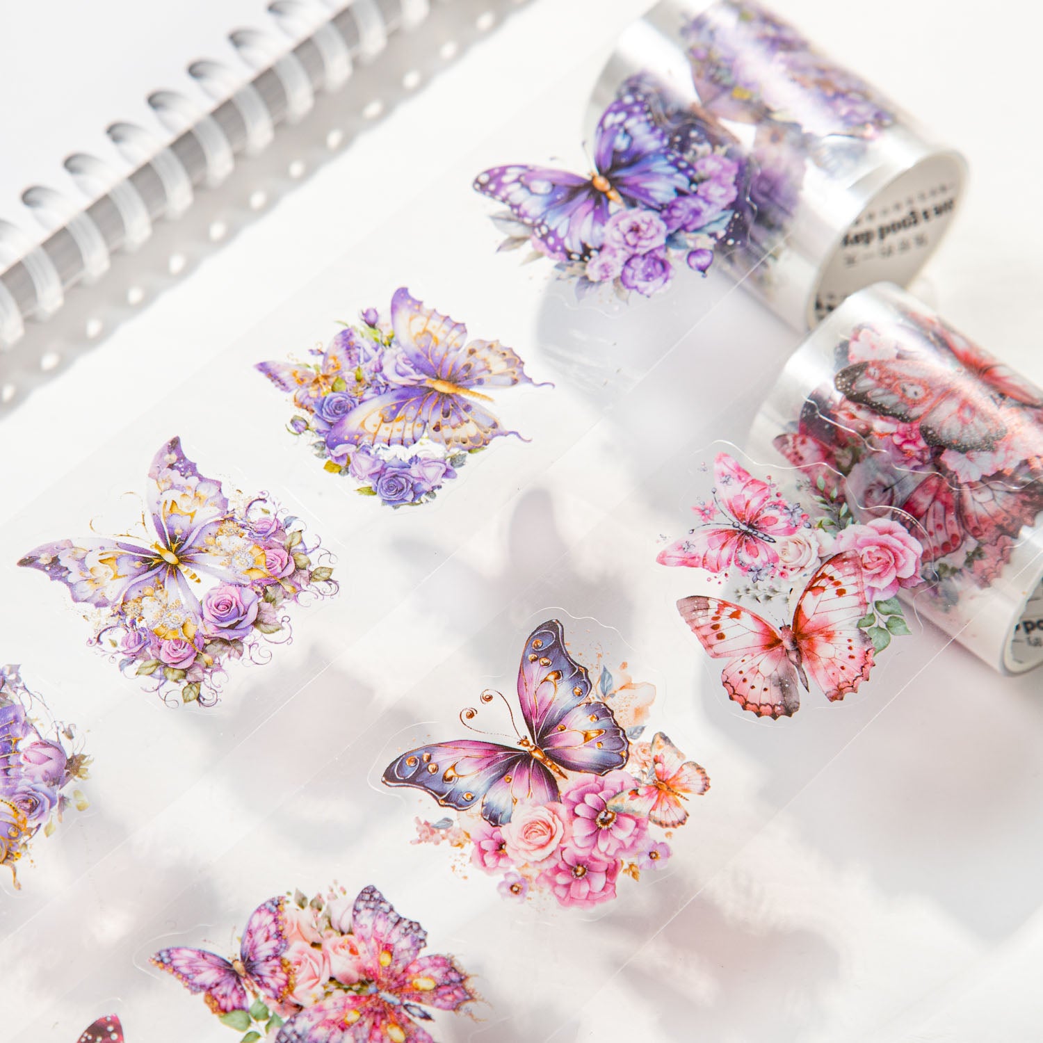 Butterfly's Shadow Scrapbooking Die Cut PET Tape