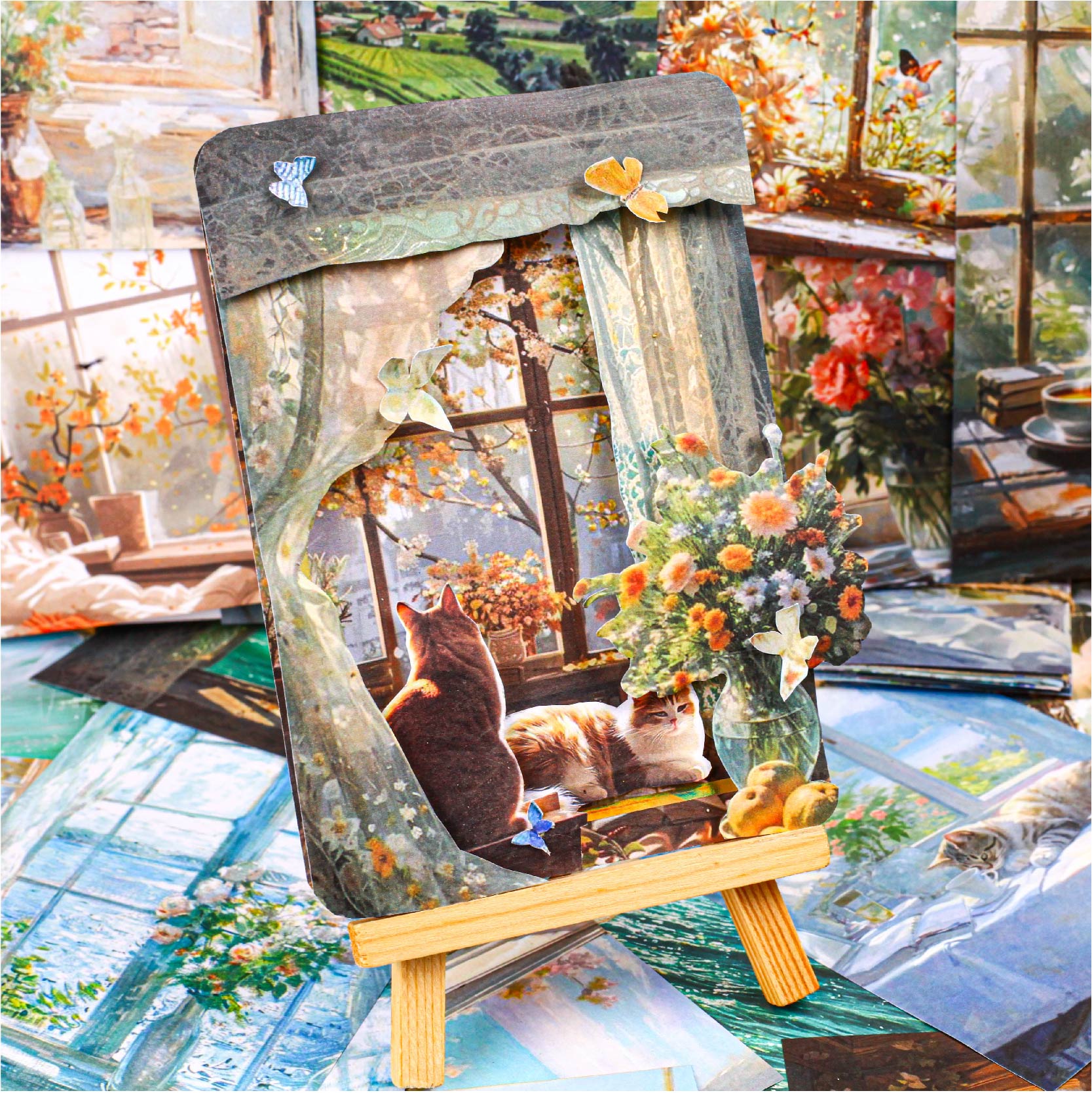 Outside the Window Background Sticker