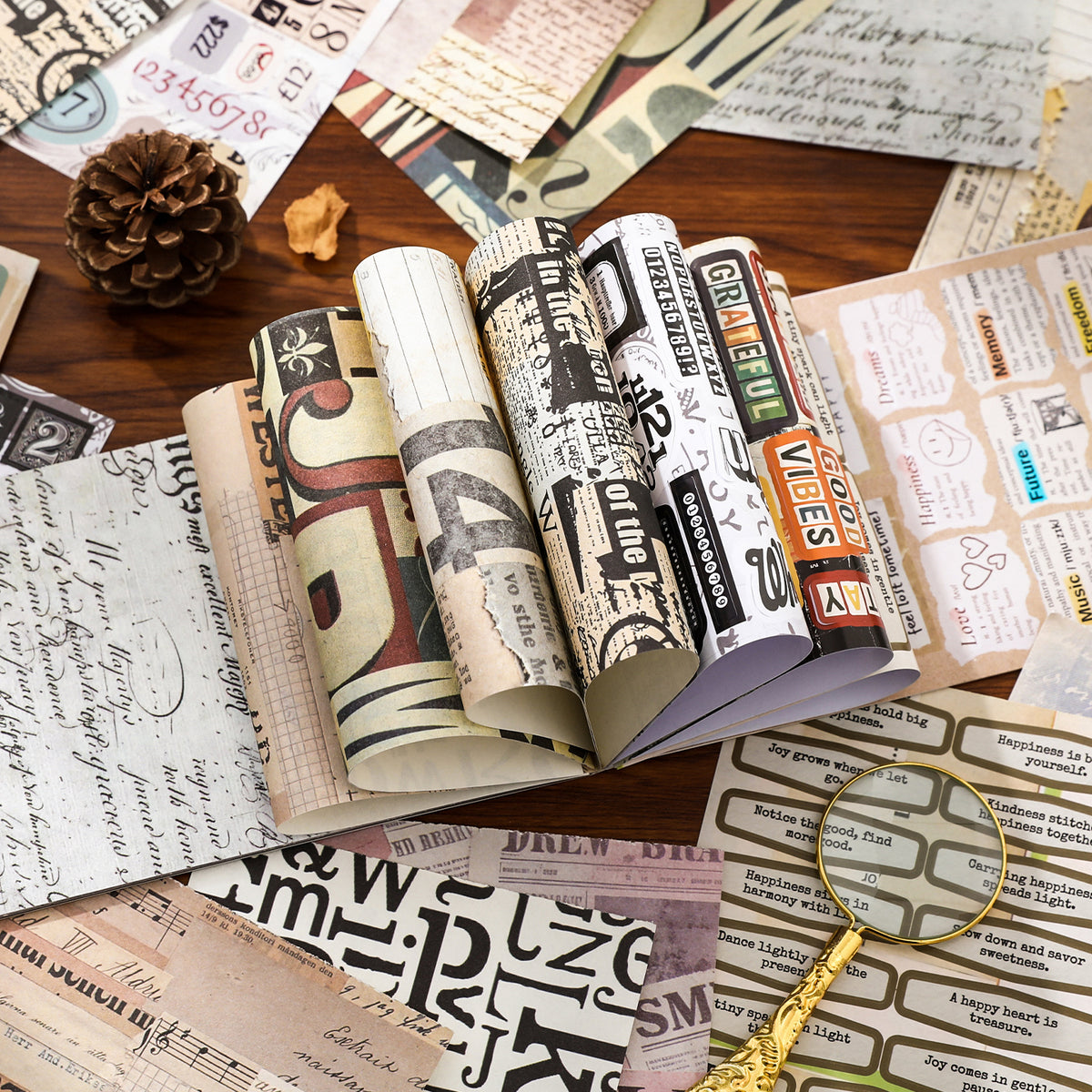 Time Capsule Scrapbooking Paper