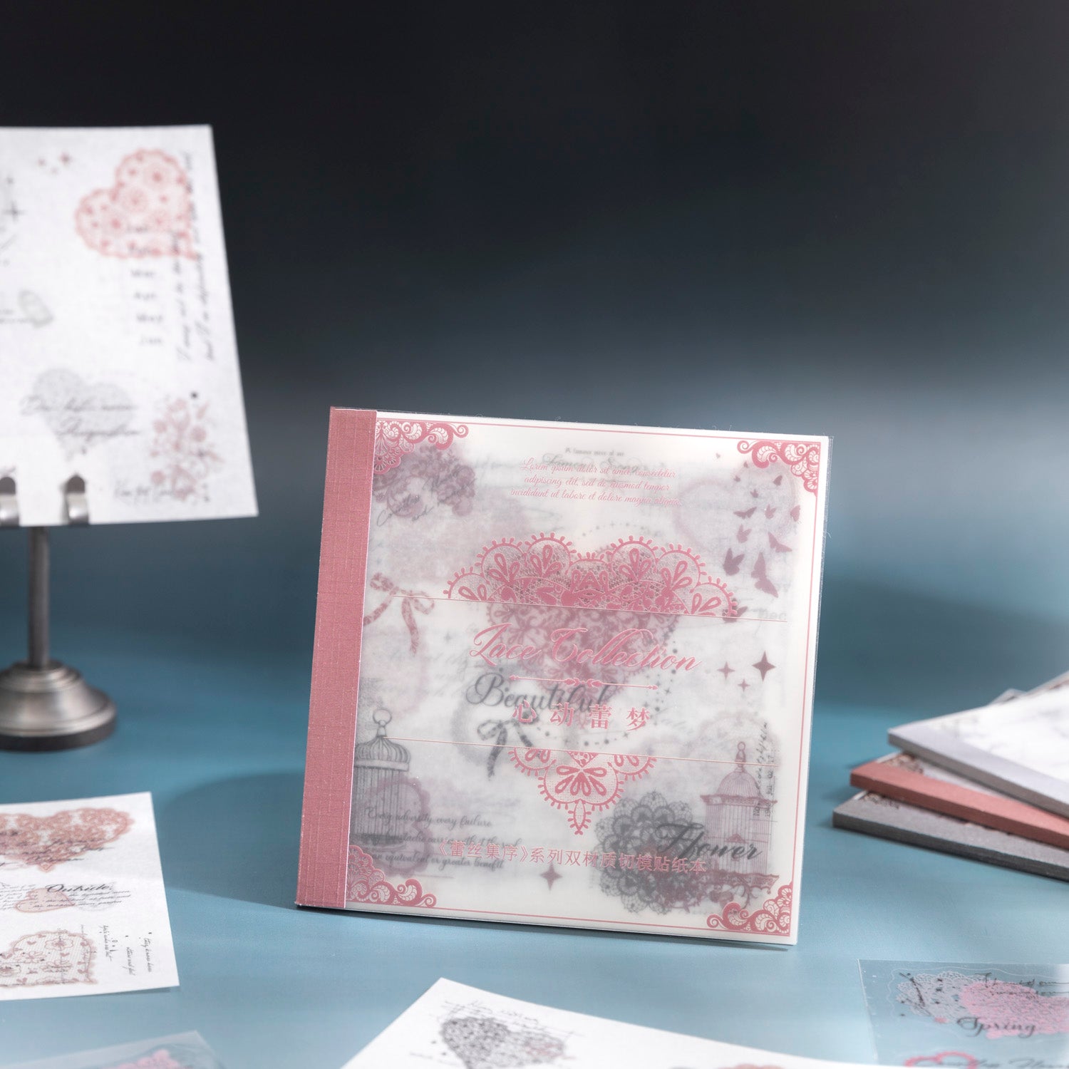 Lace theme Pre-cut Washi&PET Sticker Book