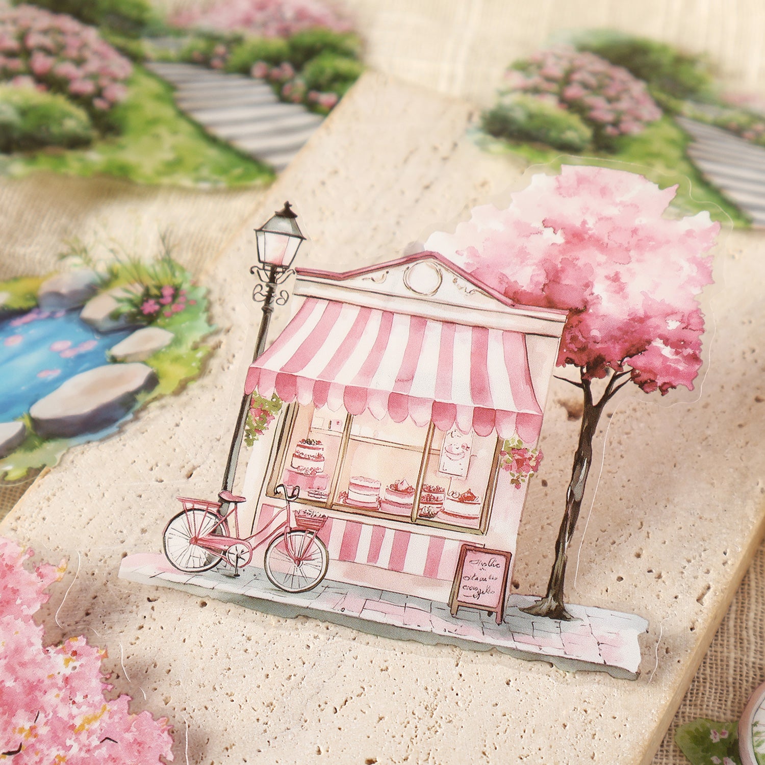 Four Seasons String Song PET Sticker