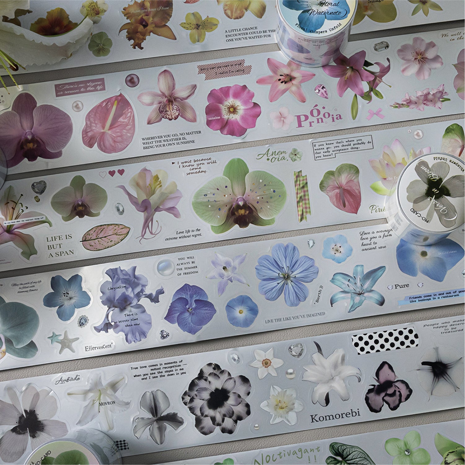Flower meaning to be continued PET Tape
