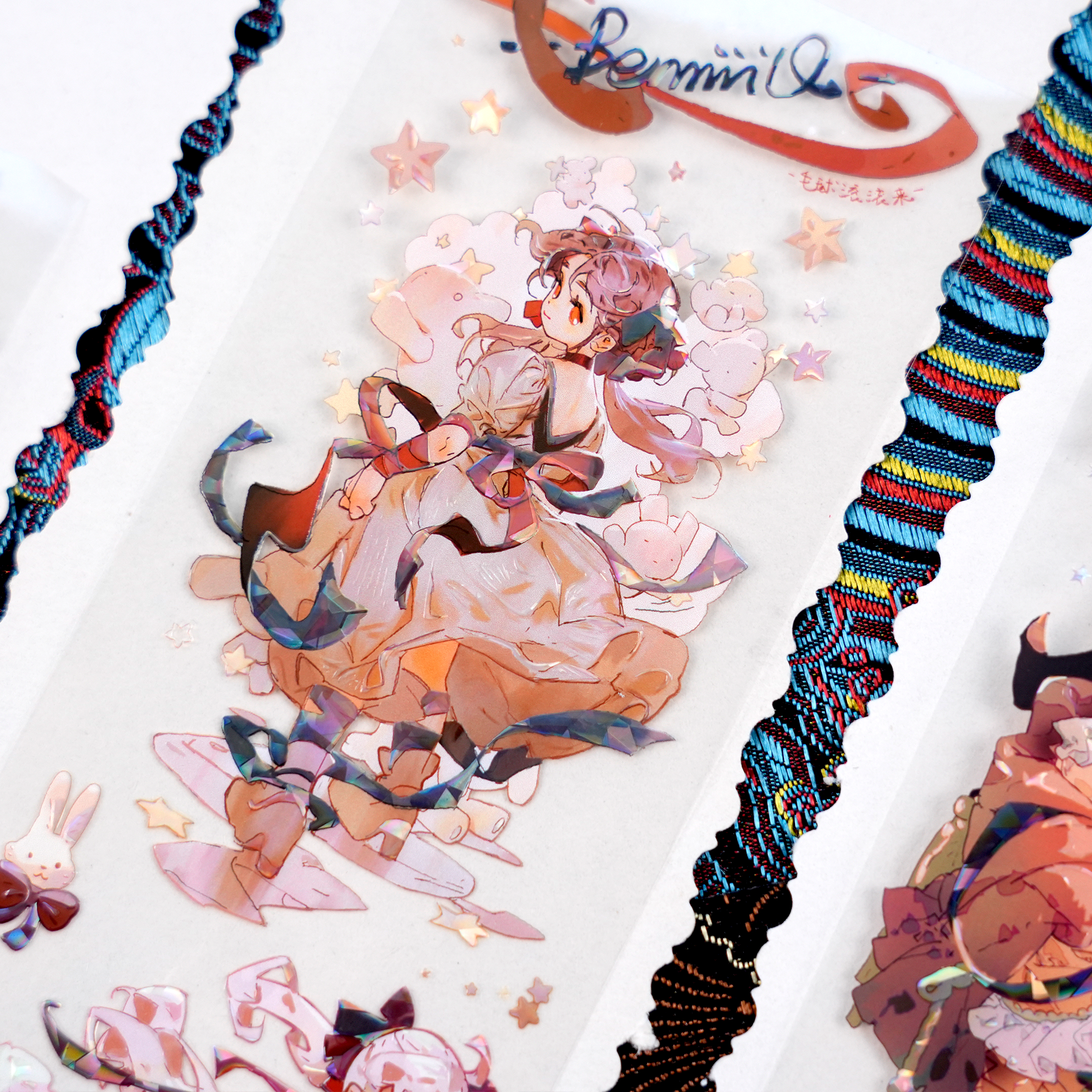 【INSEASON】Flowing Skirt Character PET Tape for journaling and scrapbooking